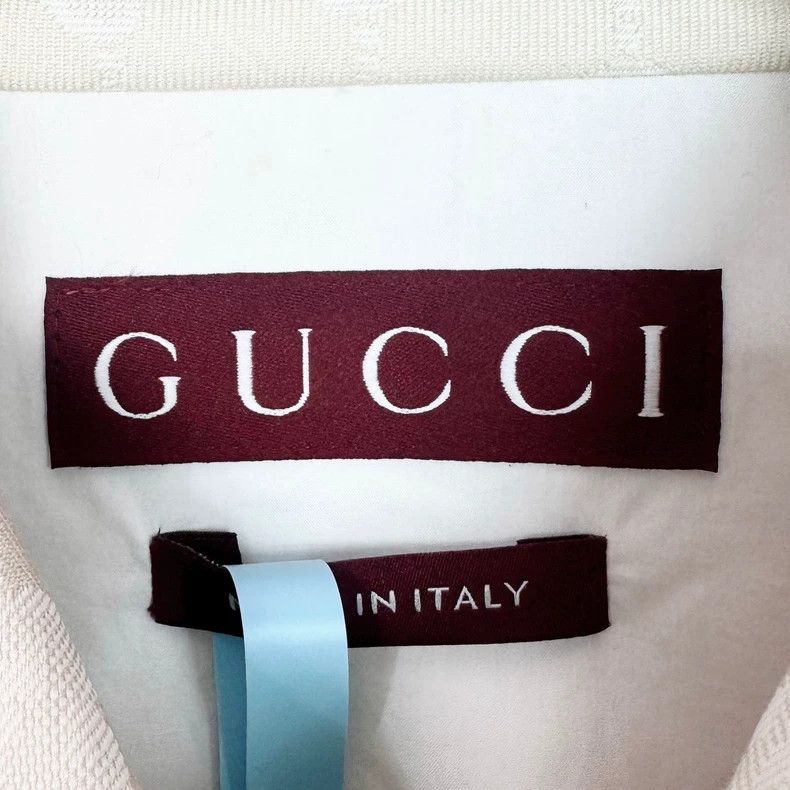 Gucci Gucci Crop Denim Jacket with Red Label Size US M / EU 48-50 / 2 - 3 Thumbnail