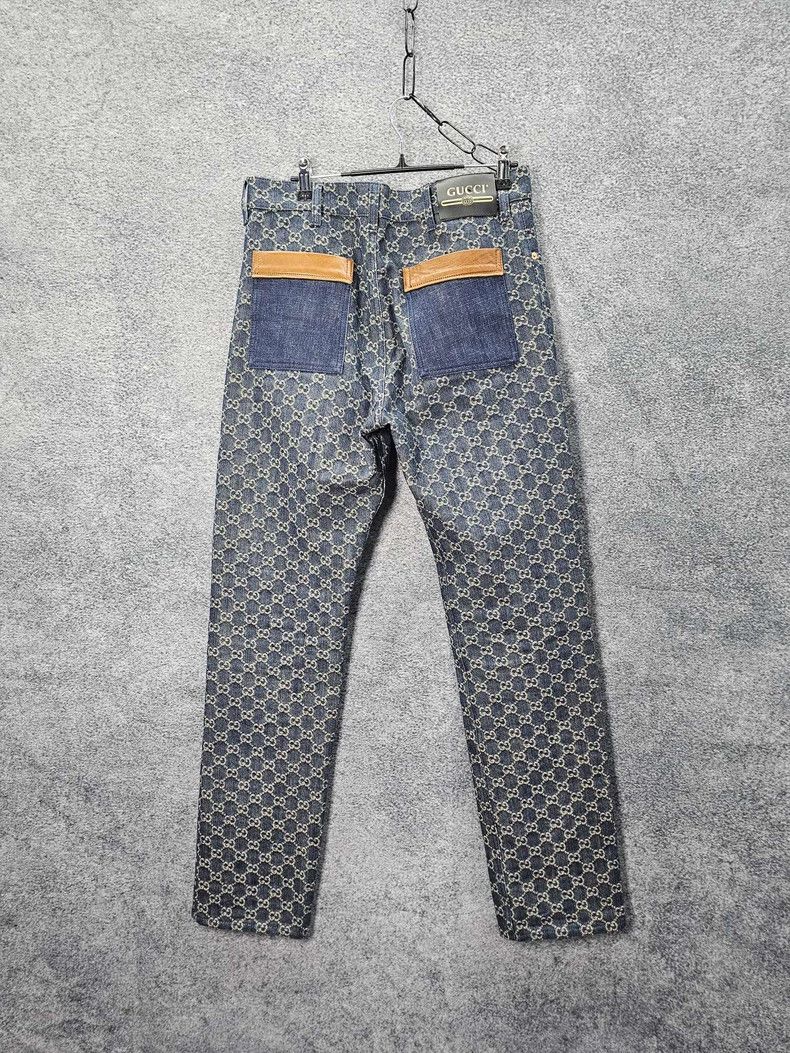 Gucci Gucci Printed Denim Pants Size 32 Size US 32 / EU 48 - 2 Thumbnail