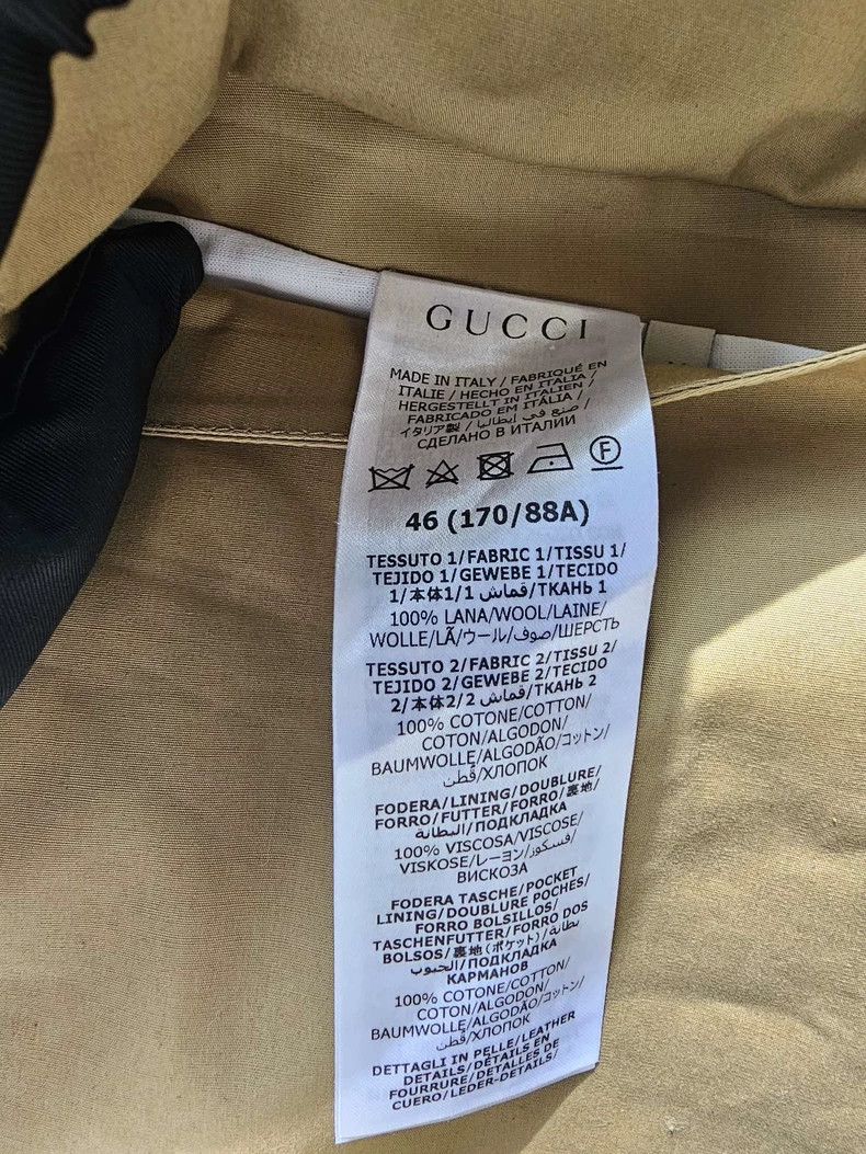 Gucci Long Gucci Collar Coat in Yellow Size US XL / EU 56 / 4 - 8 Thumbnail