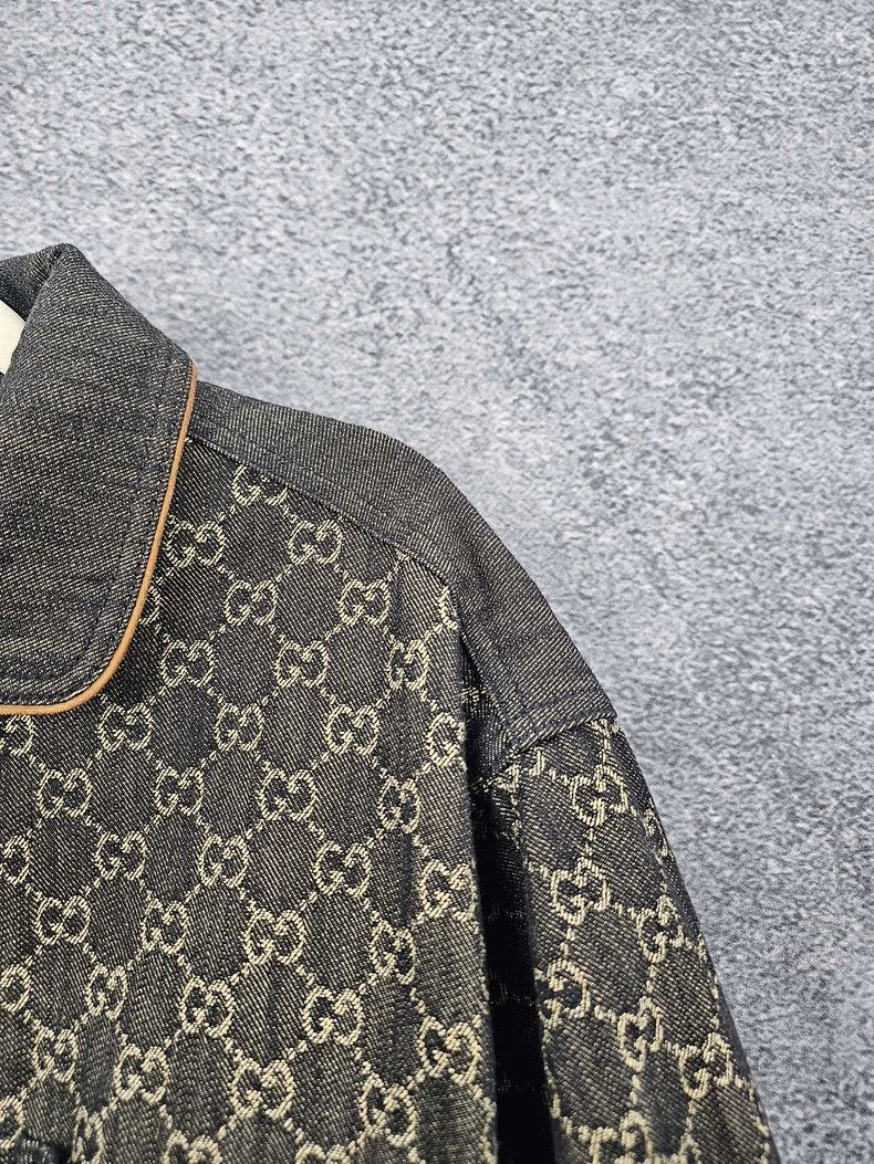 Gucci Gucci Full Print Denim Jacket Size US XL / EU 56 / 4 - 4 Thumbnail