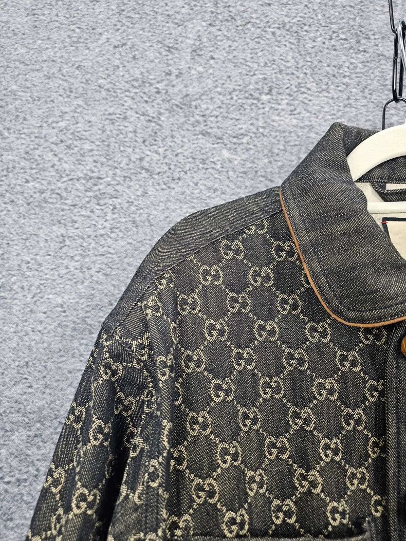 Gucci Gucci Full Print Denim Jacket Size US XL / EU 56 / 4 - 3 Thumbnail