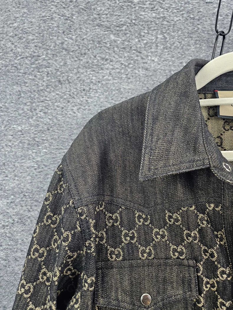 Gucci Gucci Printed Denim Jacket in Size 48 Size US L / EU 52-54 / 3 - 3 Thumbnail
