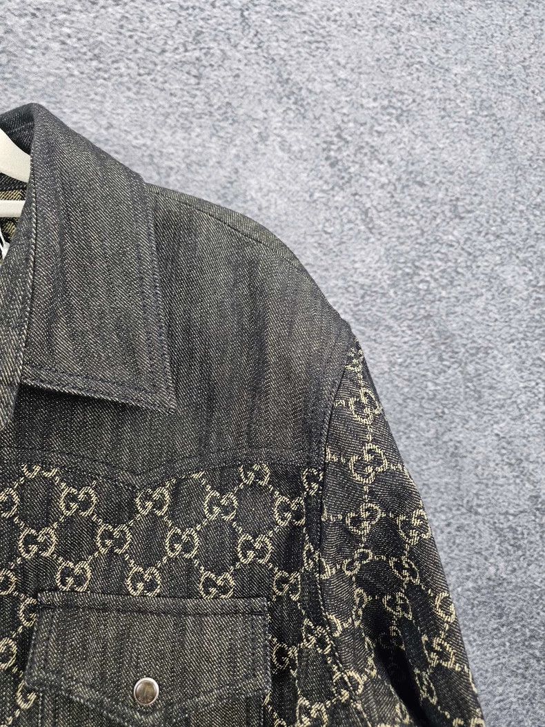 Gucci Gucci Printed Denim Jacket in Size 48 Size US L / EU 52-54 / 3 - 4 Thumbnail