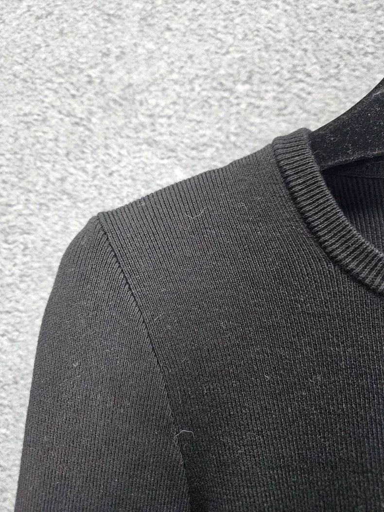 Prada Black Logo Embroidered Knit Sweater Size US M / EU 48-50 / 2 - 3 Thumbnail