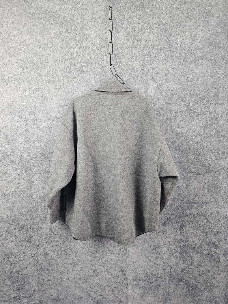 Prada Prada Gray Collared Jacket With Buttons Size US M / EU 48-50 / 2 - 2 Thumbnail