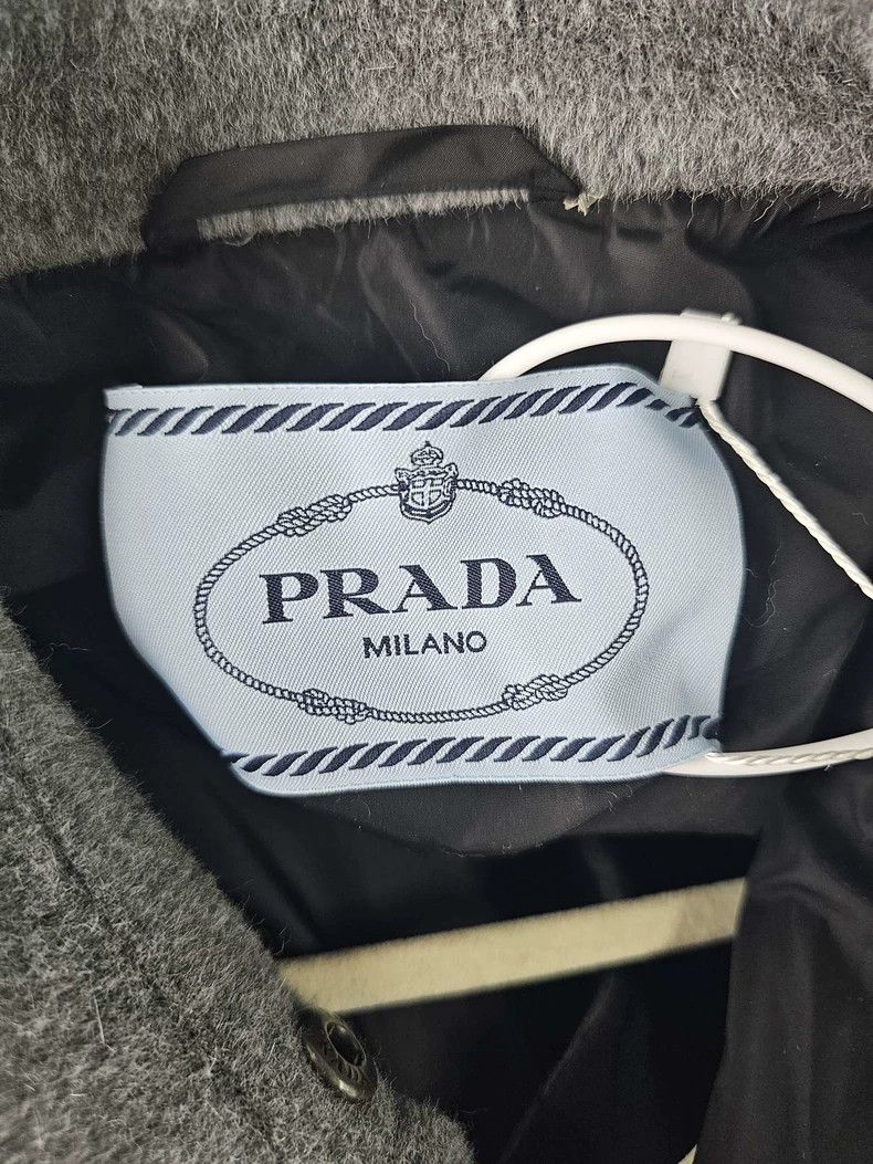 Prada Prada Gray Collared Jacket With Buttons Size US M / EU 48-50 / 2 - 7 Thumbnail