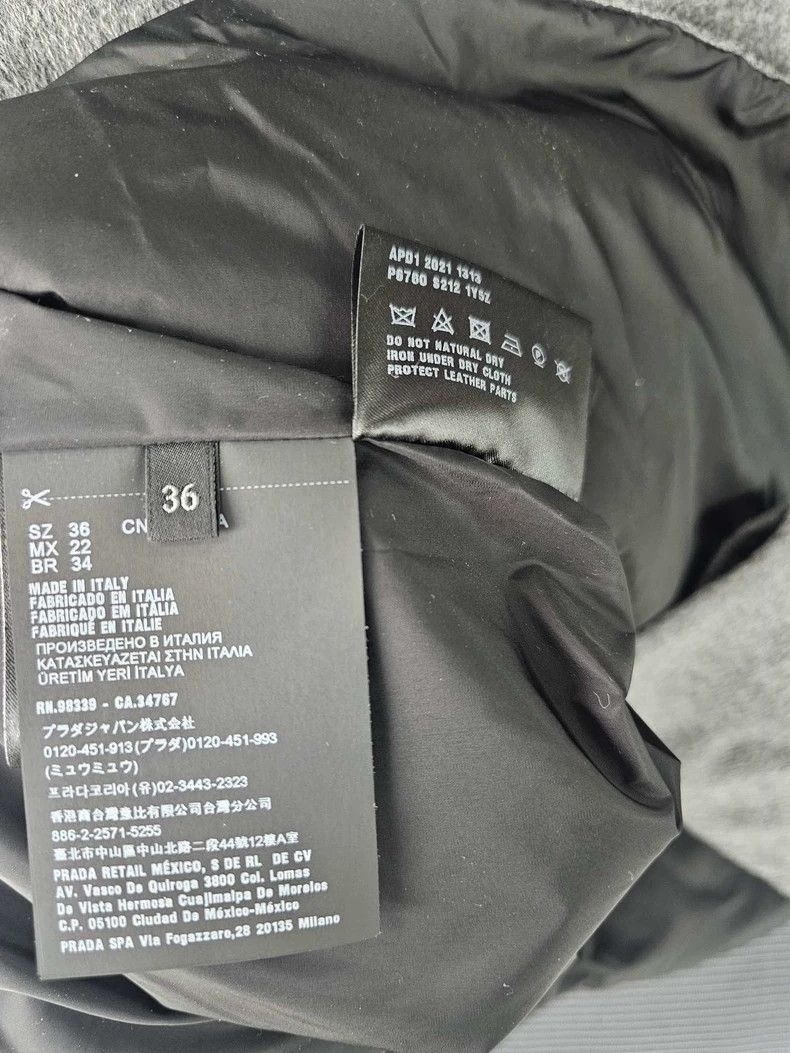 Prada Prada Gray Collared Jacket With Buttons Size US M / EU 48-50 / 2 - 8 Thumbnail