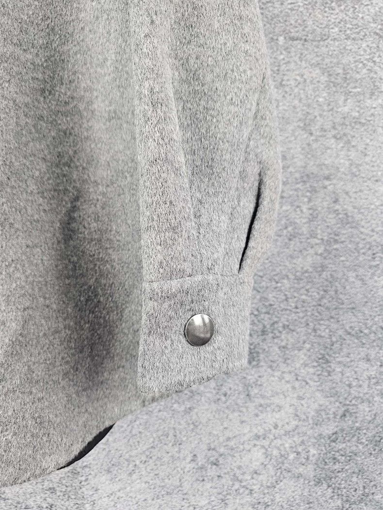 Prada Prada Gray Collared Jacket With Buttons Size US M / EU 48-50 / 2 - 6 Thumbnail