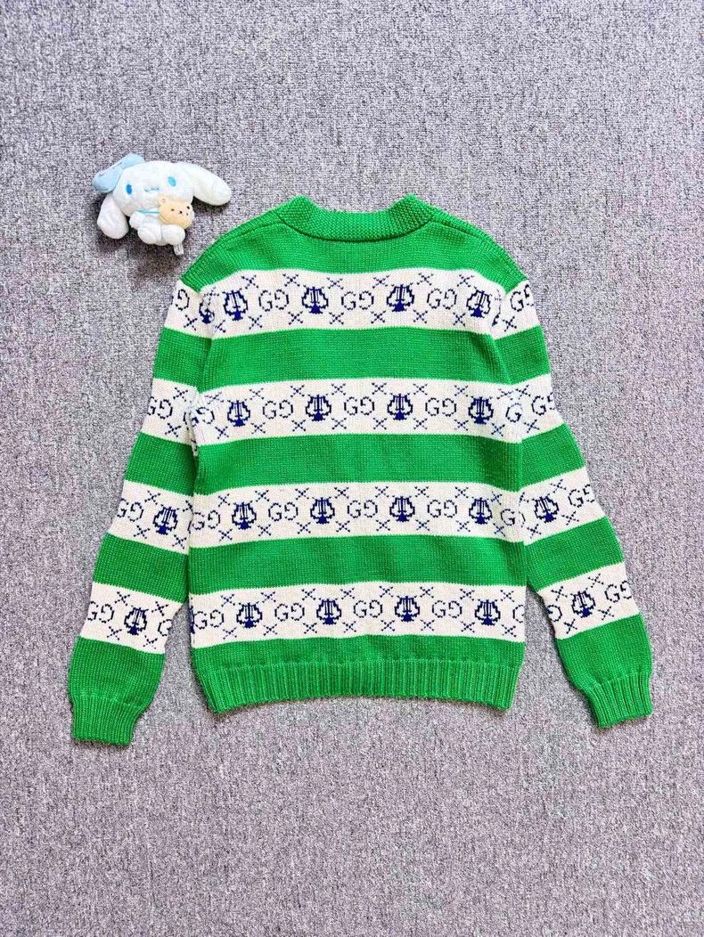 Gucci Gucci Green Stripe Knit Cardigan Size US XS / EU 42 / 0 - 2 Thumbnail