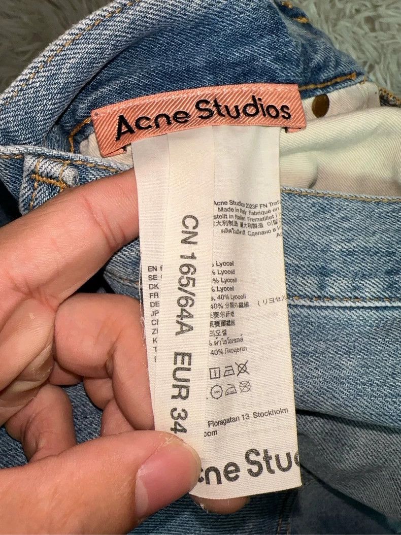 Acne Studios Acne Studios Baggy Denim Pants with Paint Splatter Size US 34 / EU 50 - 5 Thumbnail
