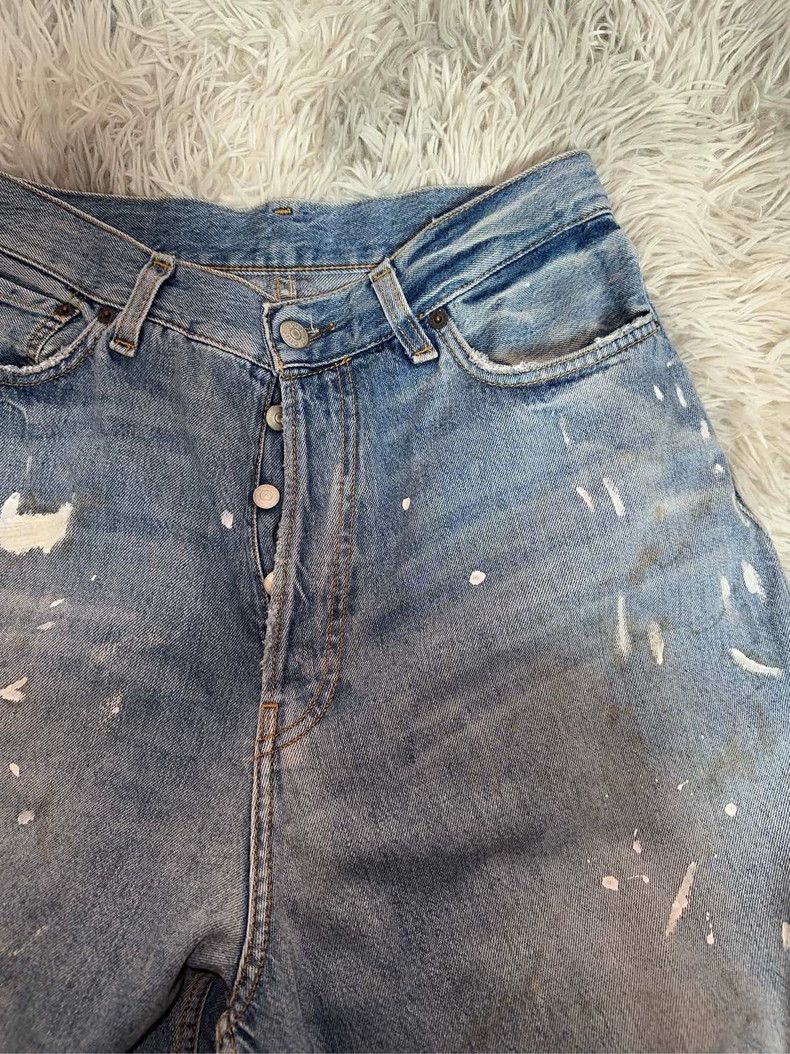 Acne Studios Acne Studios Baggy Denim Pants with Paint Splatter Size US 34 / EU 50 - 3 Thumbnail
