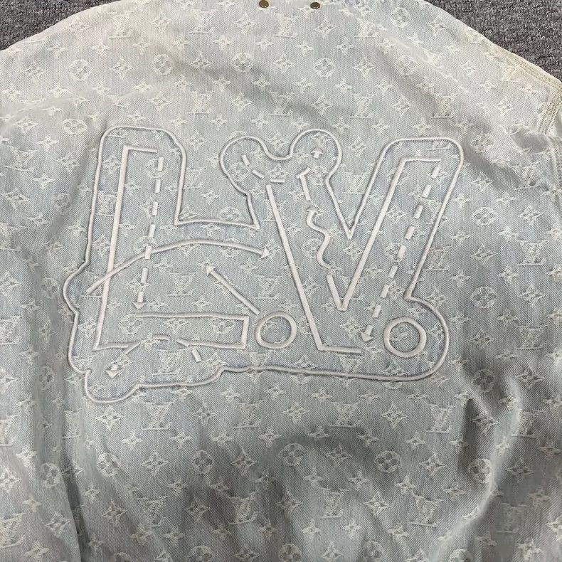 Louis Vuitton Louis Vuitton NBA Logo Denim Hoodie Jacket Size US L / EU 52-54 / 3 - 6 Thumbnail