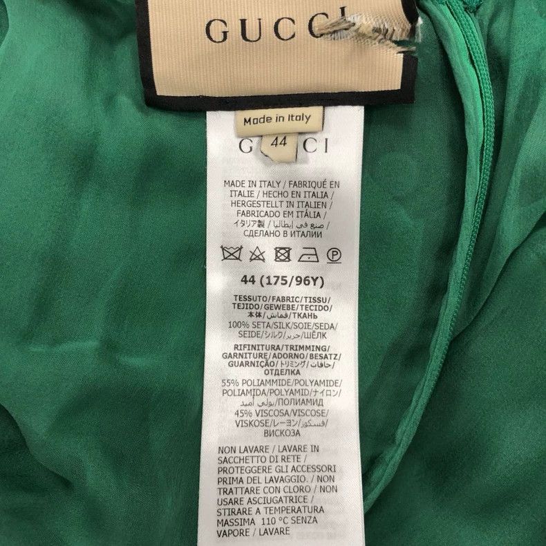 Gucci Gucci Green Silk Dress Size US 31 - 4 Thumbnail