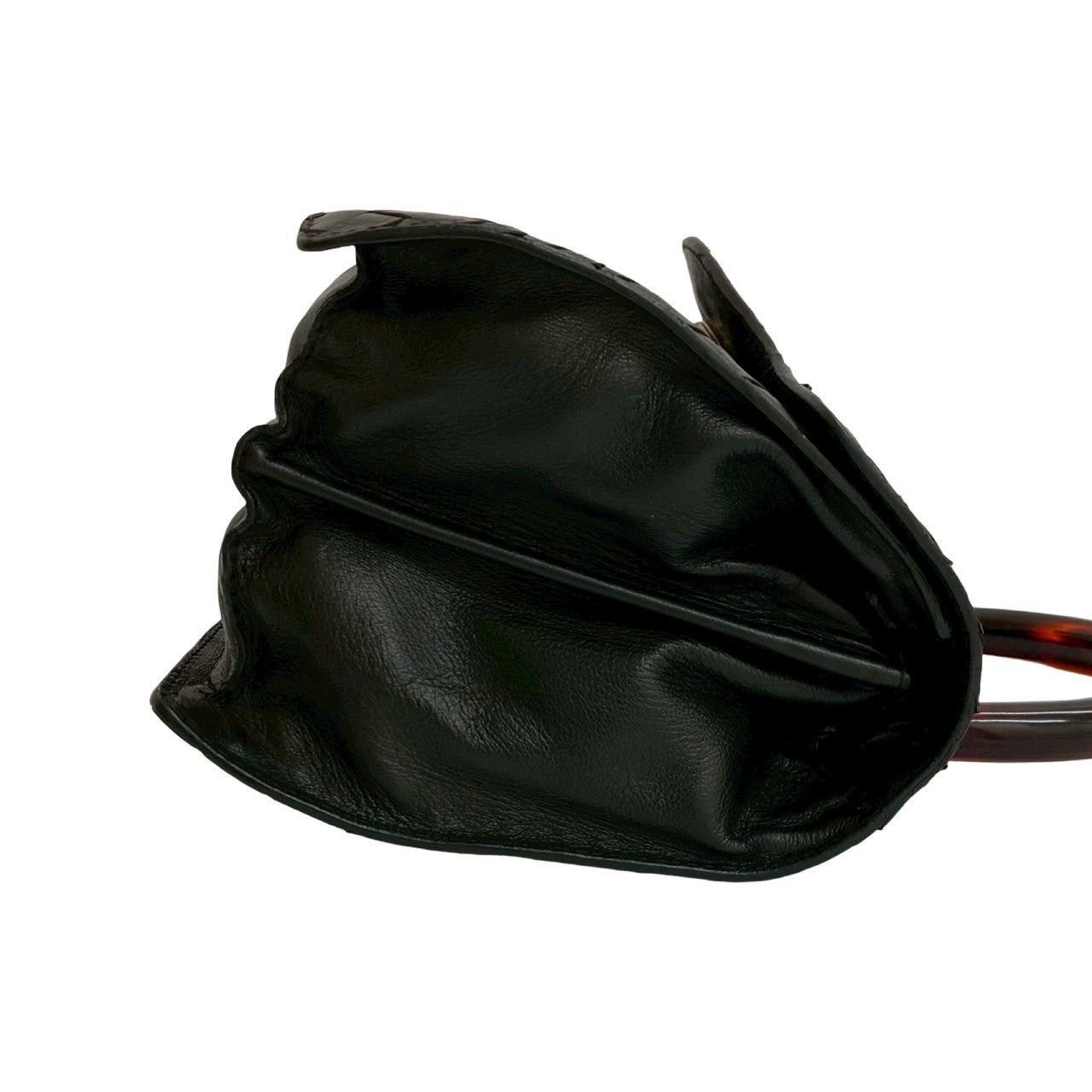 Bottega Veneta Bottega Veneta Shoulder Bag Black Leather Size ONE SIZE - 6 Thumbnail