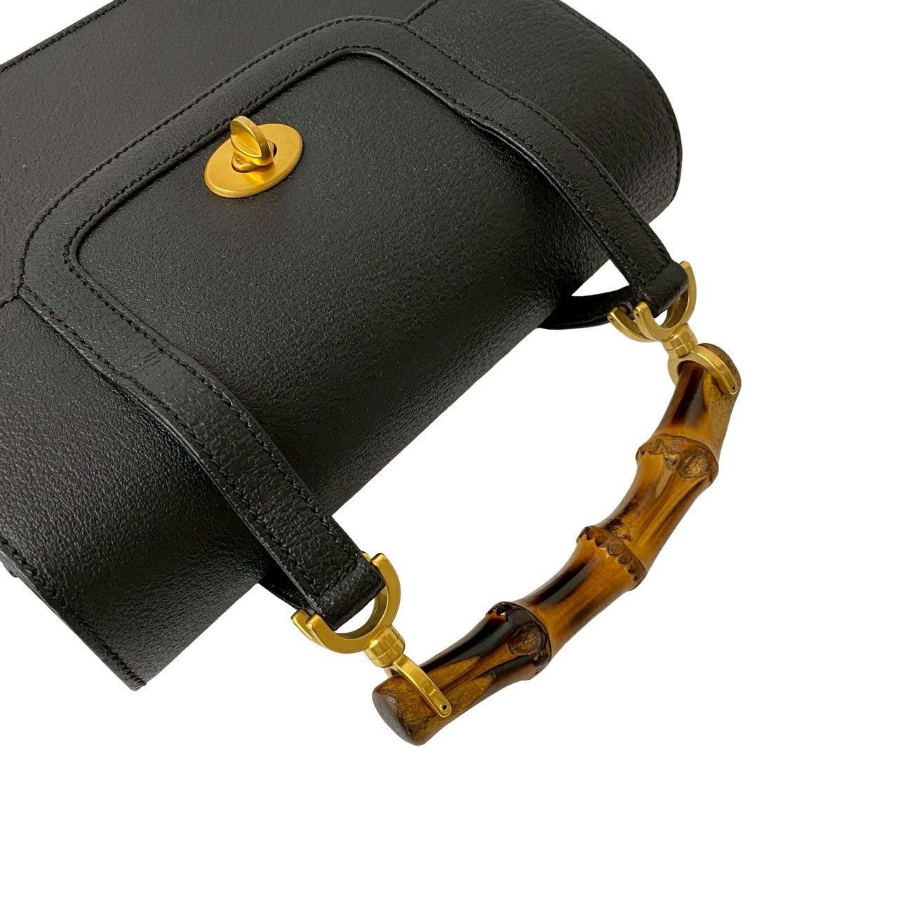 Gucci Gucci Handbag Black Leather Size ONE SIZE - 4 Thumbnail