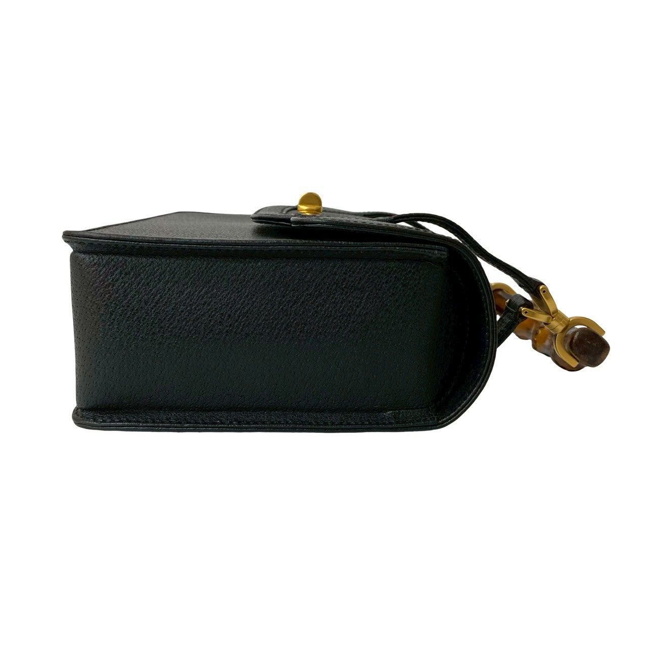Gucci Gucci Handbag Black Leather Size ONE SIZE - 6 Thumbnail