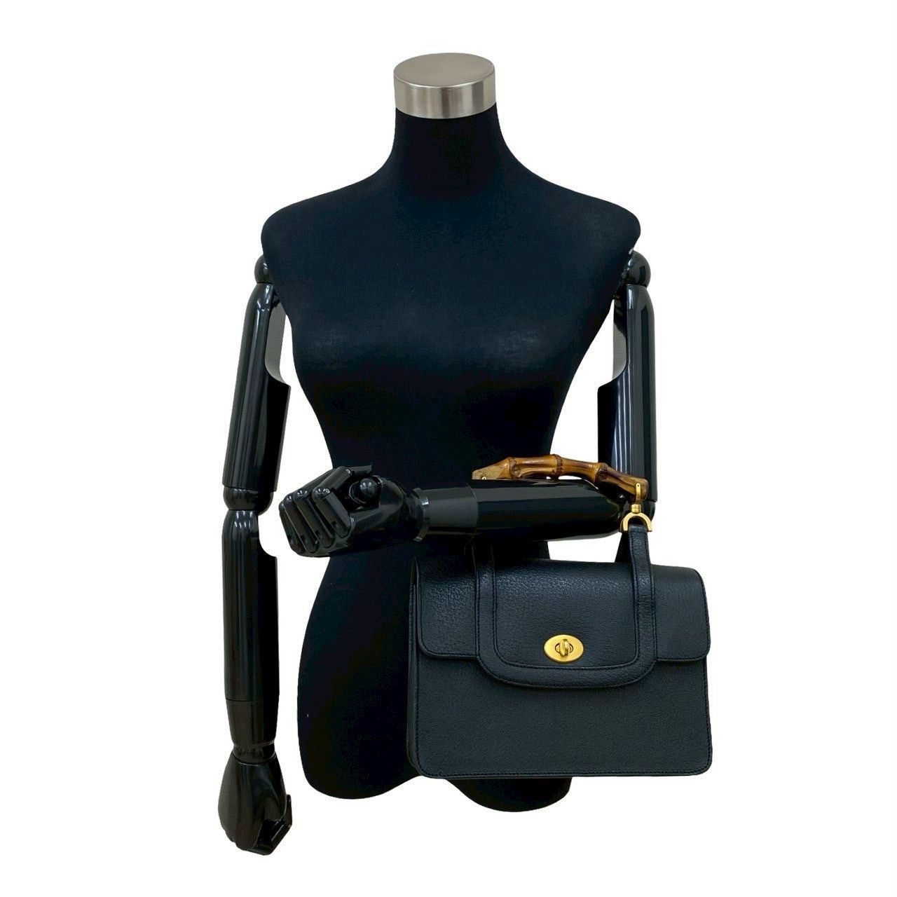 Gucci Gucci Handbag Black Leather Size ONE SIZE - 2 Thumbnail
