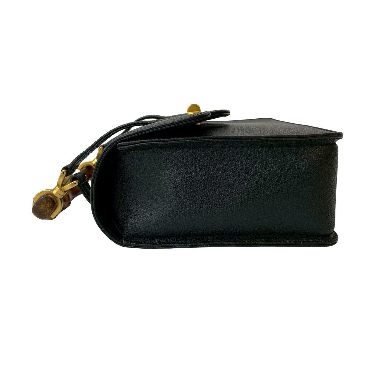 Gucci Gucci Handbag Black Leather Size ONE SIZE - 5 Thumbnail