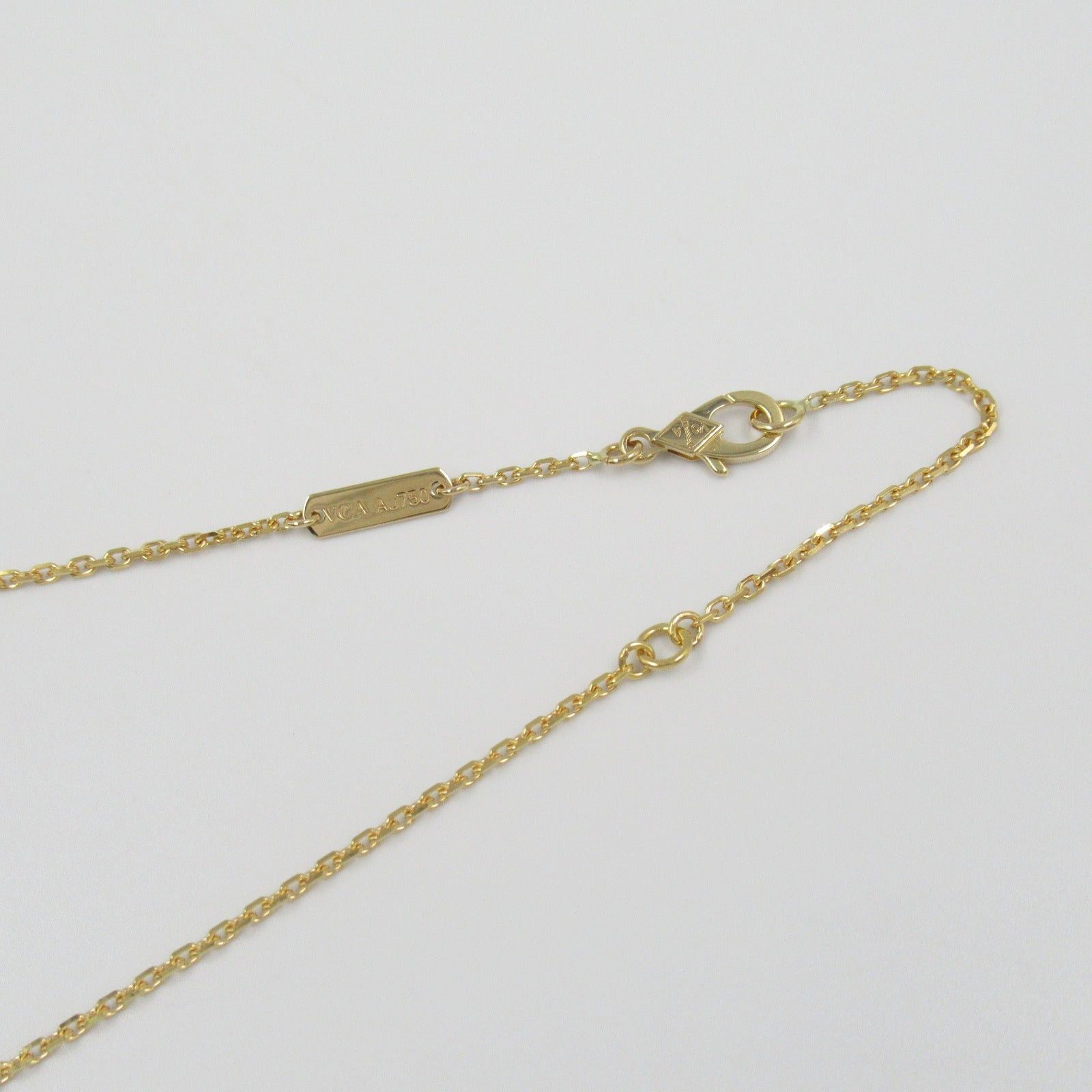 Van Cleef & Arpels Van Cleef Arpels Alhambra Necklace Mother Of Pearl K18 (Yellow Gold) White Size ONE SIZE - 5 Thumbnail