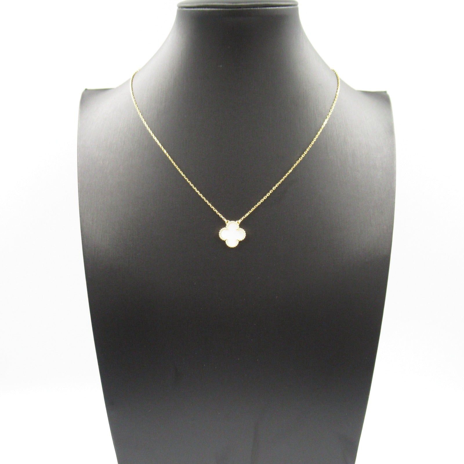 Van Cleef & Arpels Van Cleef Arpels Alhambra Necklace Mother Of Pearl K18 (Yellow Gold) White Size ONE SIZE - 7 Thumbnail