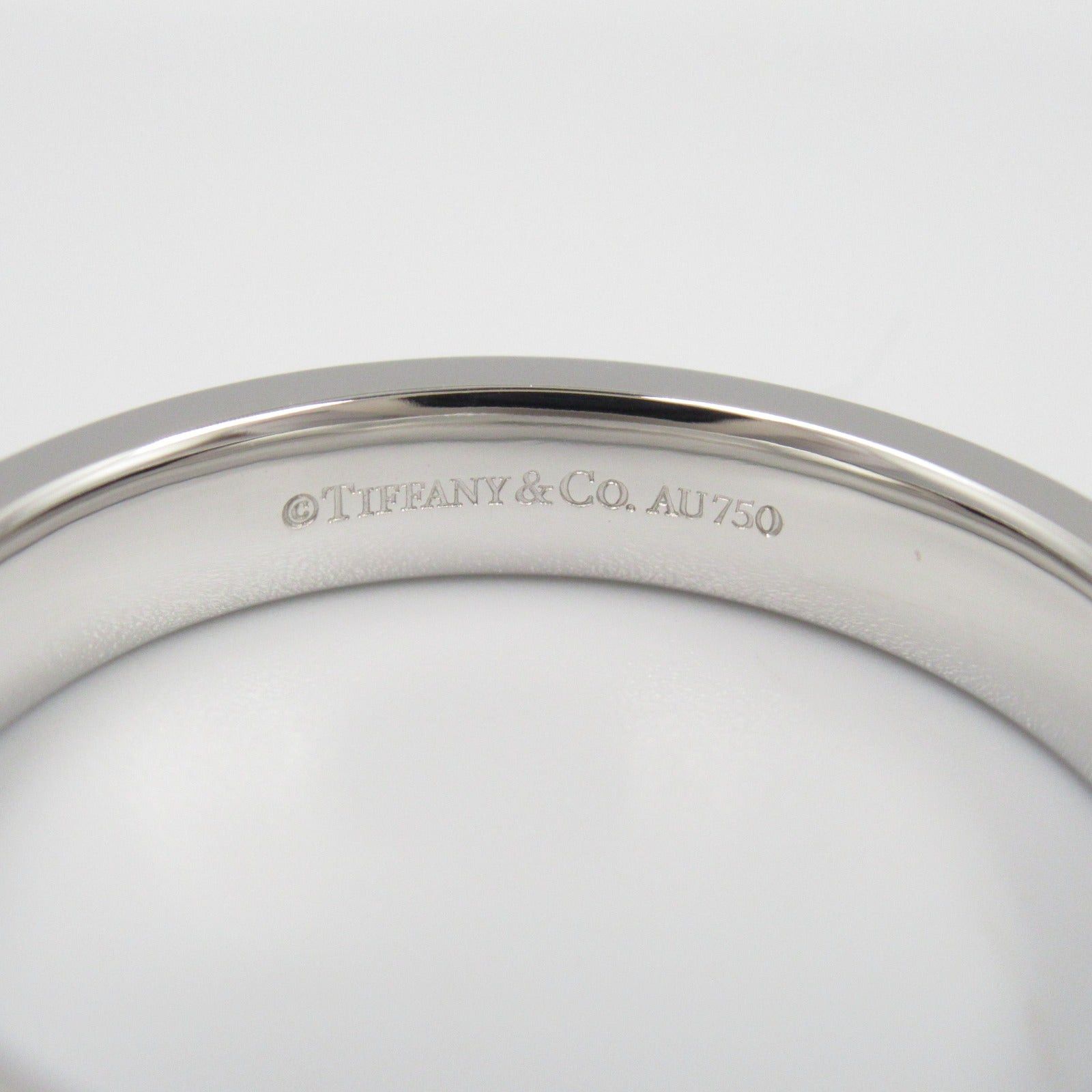 Tiffany & Co. Tiffany Co Ttwo Narrow Ring K18Wg (White Gold) Silver Size ONE SIZE - 4 Thumbnail
