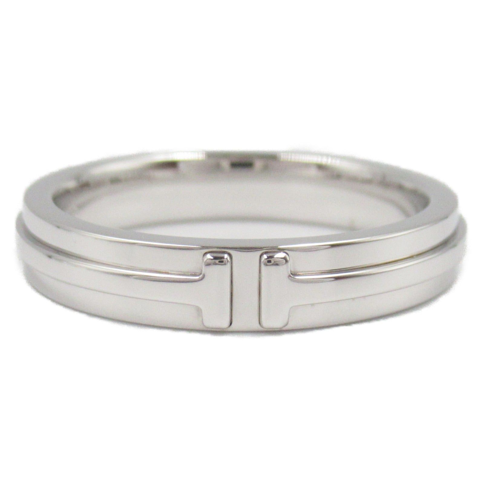 Tiffany & Co. Tiffany Co Ttwo Narrow Ring K18Wg (White Gold) Silver Size ONE SIZE - 2 Thumbnail