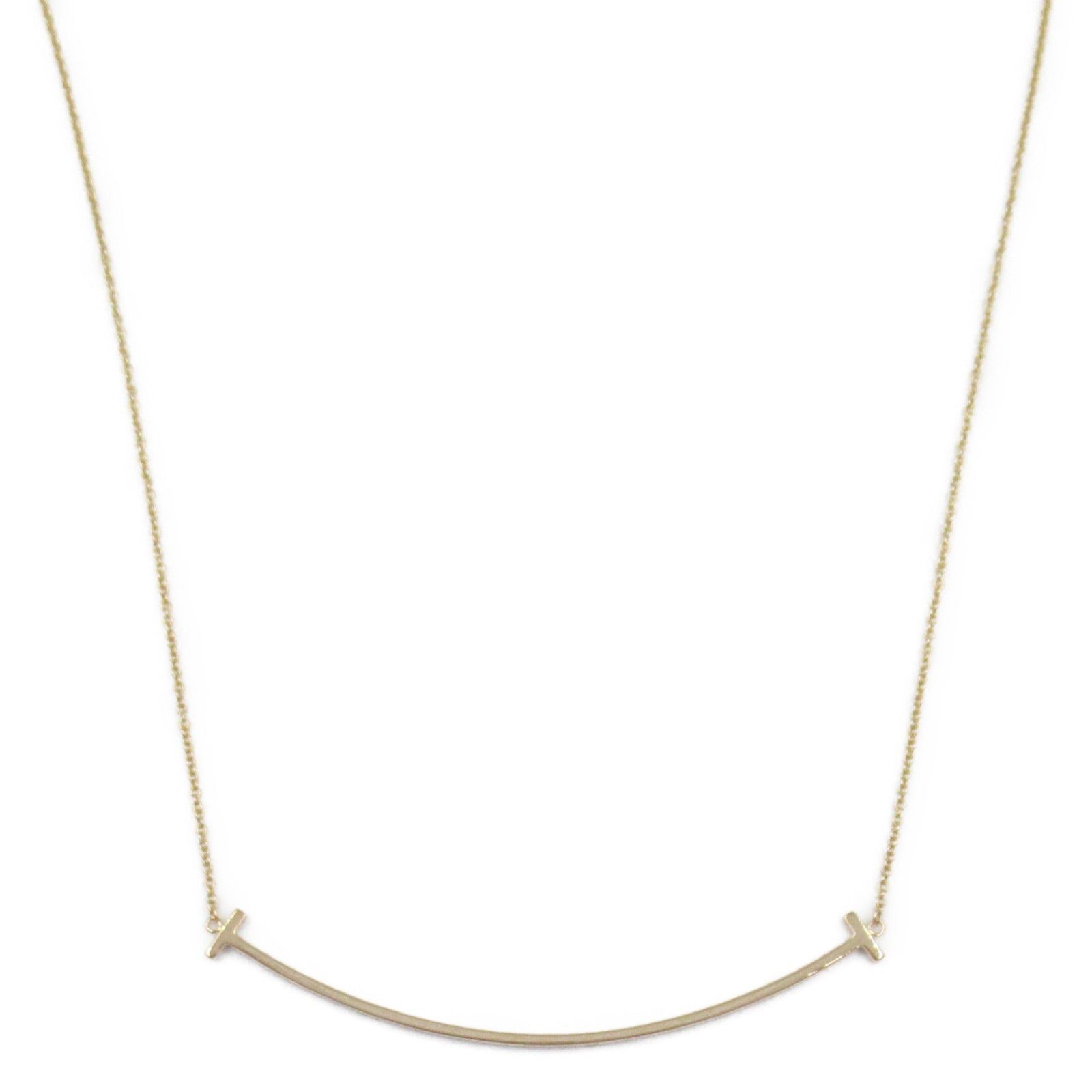 Tiffany & Co. Tiffany Co T-Smile Large Necklace K18Pg (Pink Gold) Gold Size ONE SIZE - 2 Thumbnail