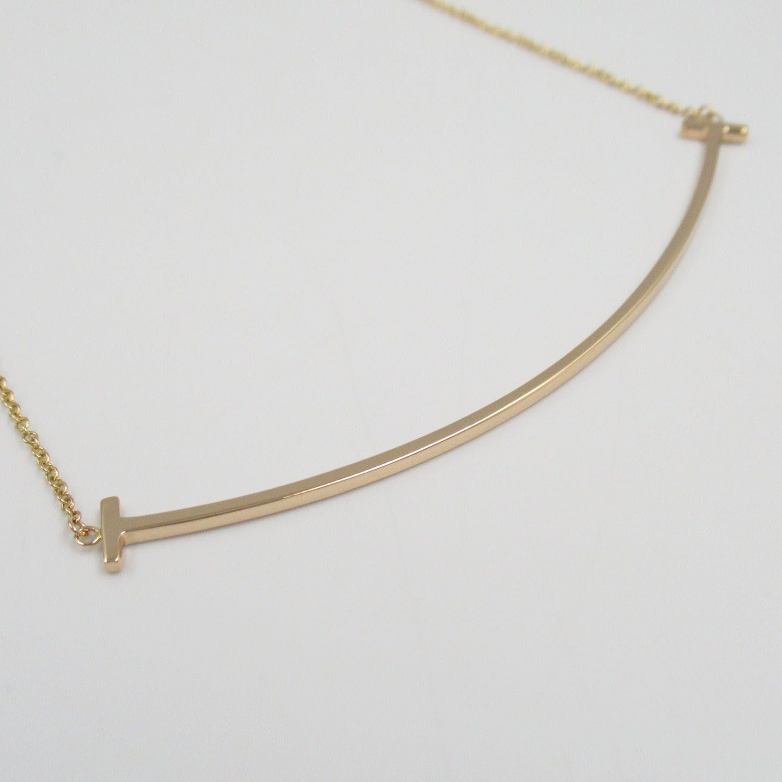 Tiffany & Co. Tiffany Co T-Smile Large Necklace K18Pg (Pink Gold) Gold Size ONE SIZE - 7 Thumbnail