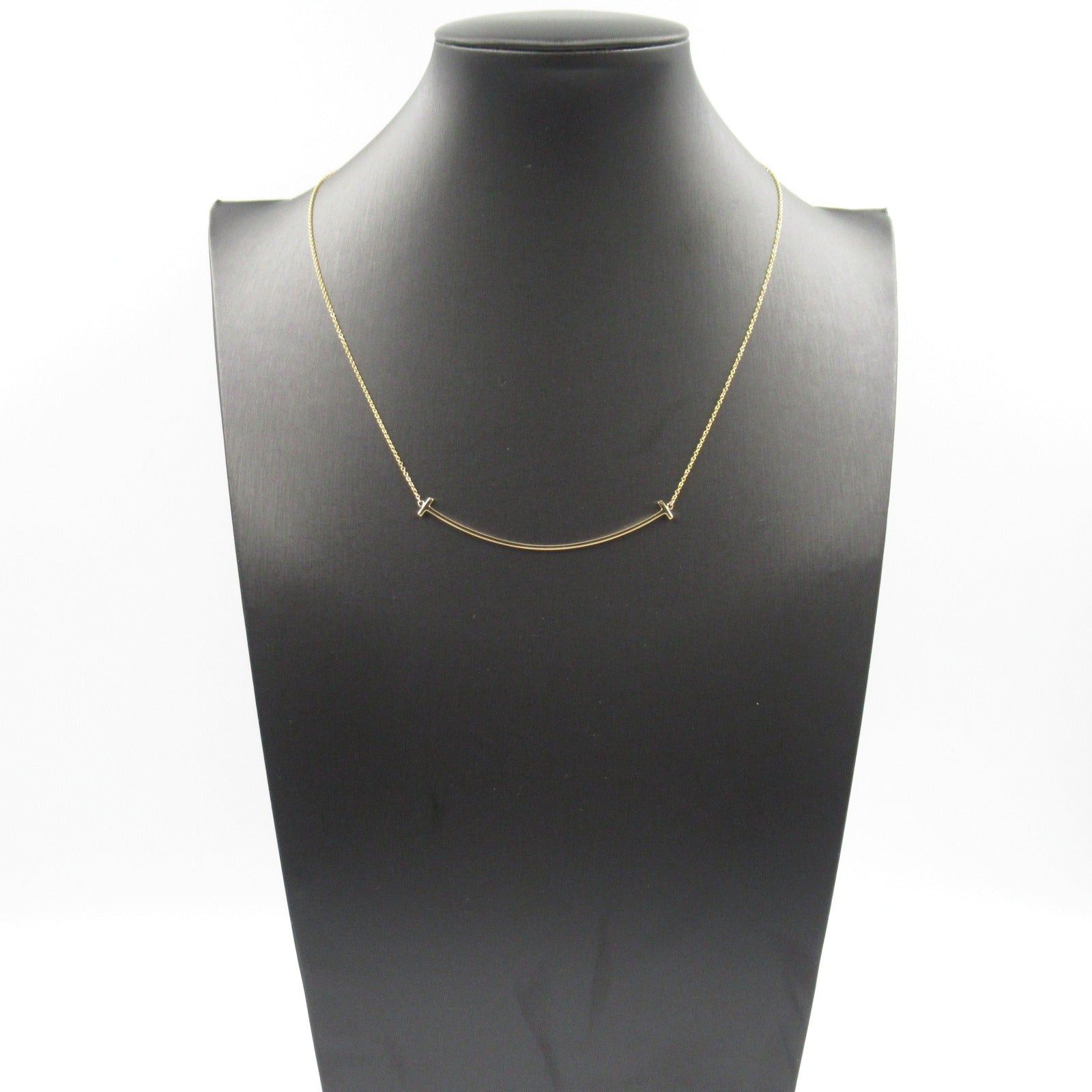Tiffany & Co. Tiffany Co T-Smile Large Necklace K18Pg (Pink Gold) Gold Size ONE SIZE - 8 Thumbnail