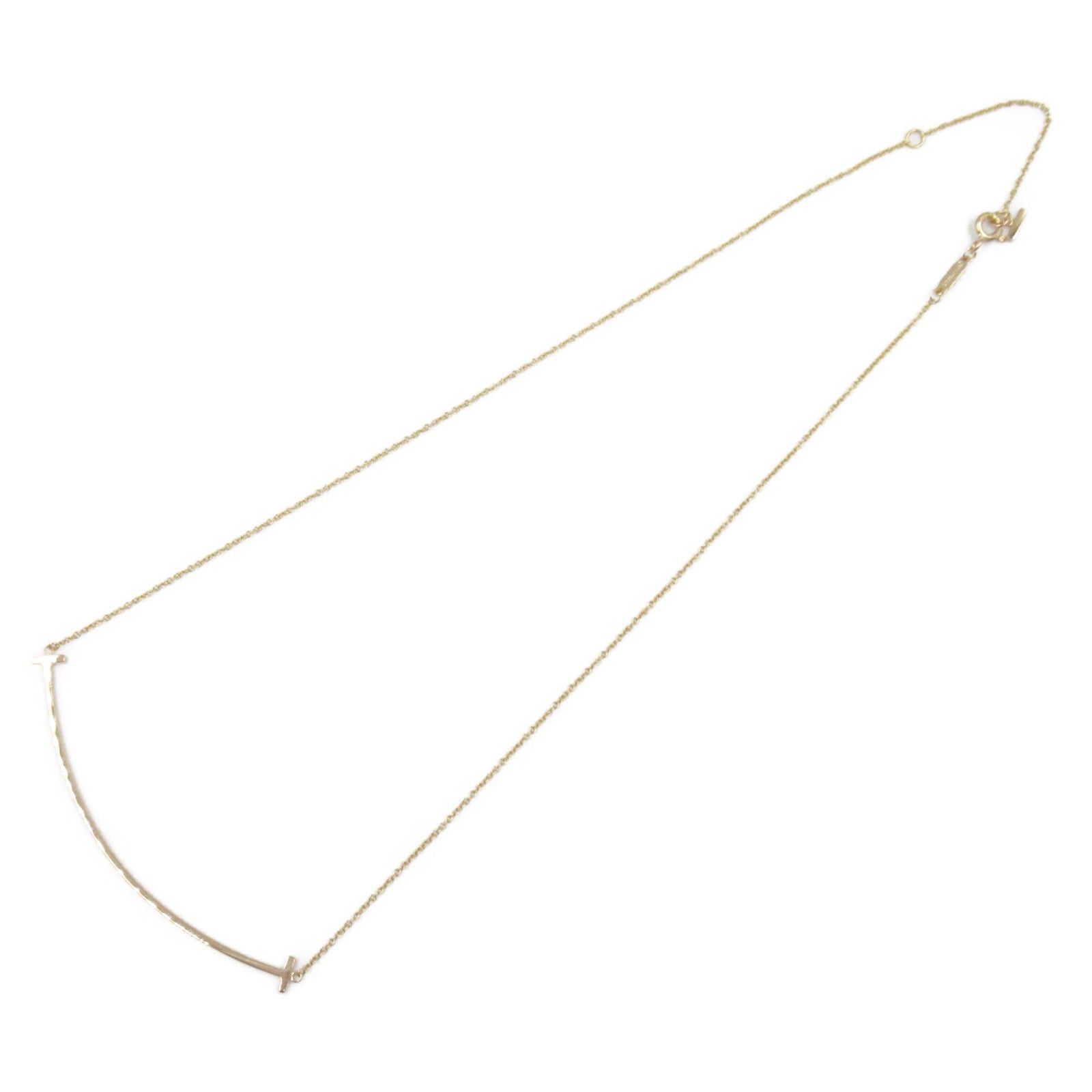 Tiffany & Co. Tiffany Co T-Smile Large Necklace K18Pg (Pink Gold) Gold Size ONE SIZE - 3 Thumbnail