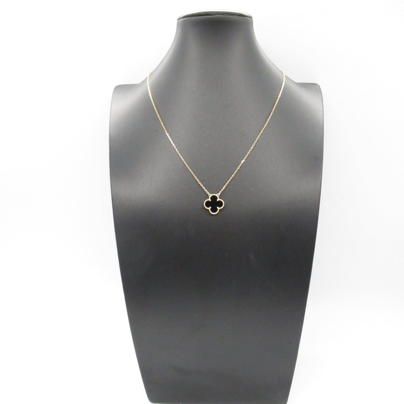 Van Cleef & Arpels Van Cleef Arpels Alhambra Necklace Onyx K18 (Yellow Gold) Black Size ONE SIZE - 7 Thumbnail