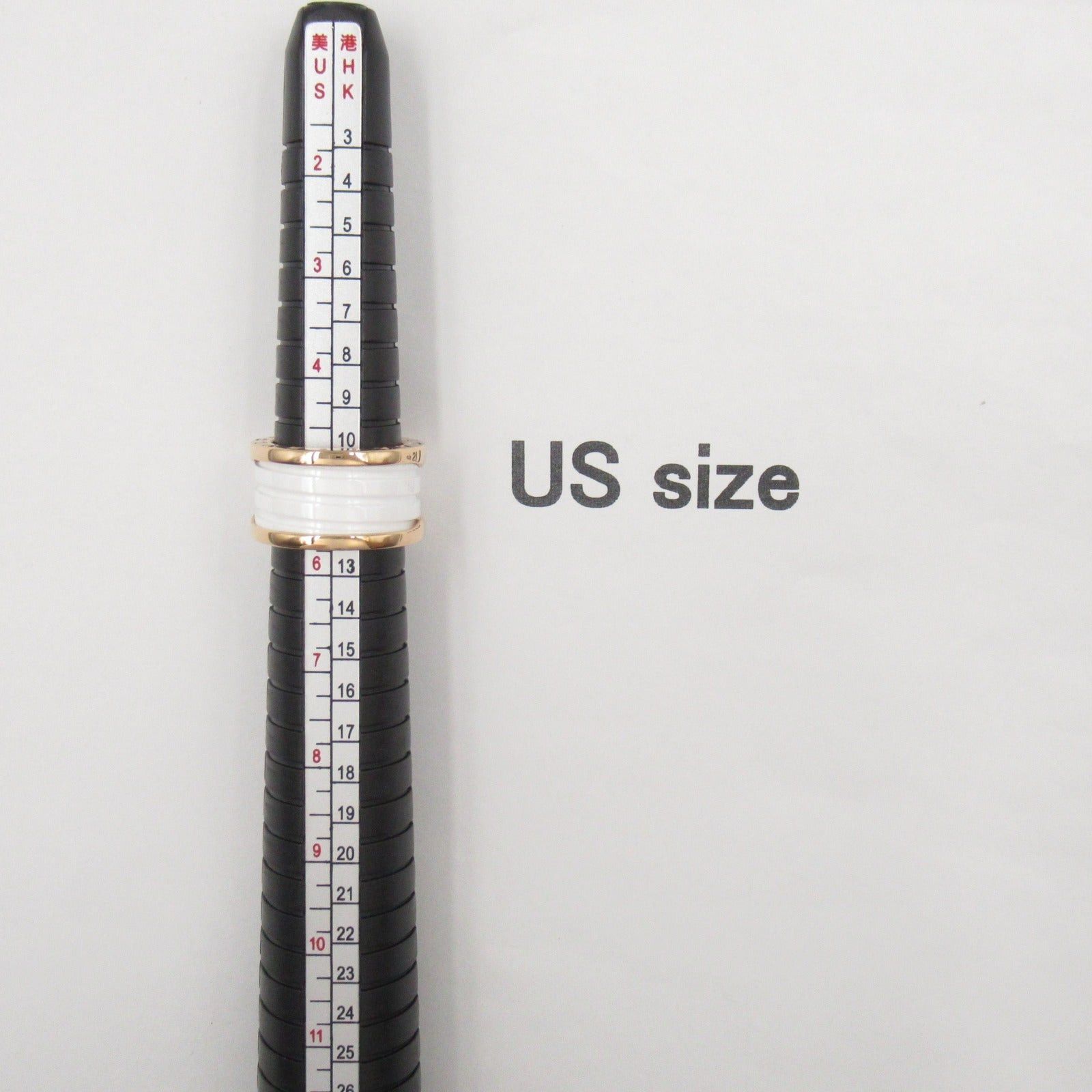 Bvlgari Bvlgari B Zero One Ring Ceramic K18Pg (Pink Gold) Gold White Size ONE SIZE - 7 Thumbnail