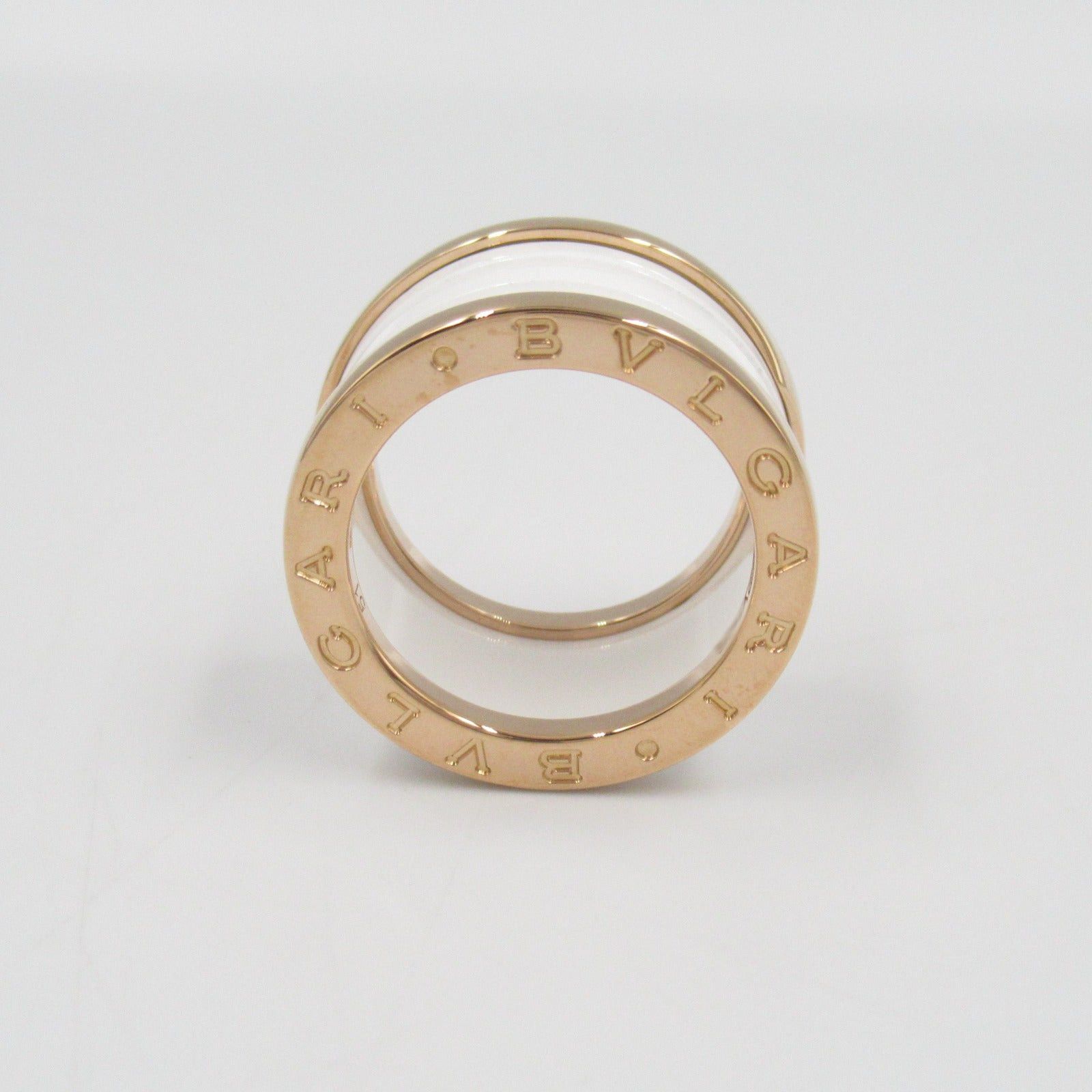 Bvlgari Bvlgari B Zero One Ring Ceramic K18Pg (Pink Gold) Gold White Size ONE SIZE - 5 Thumbnail