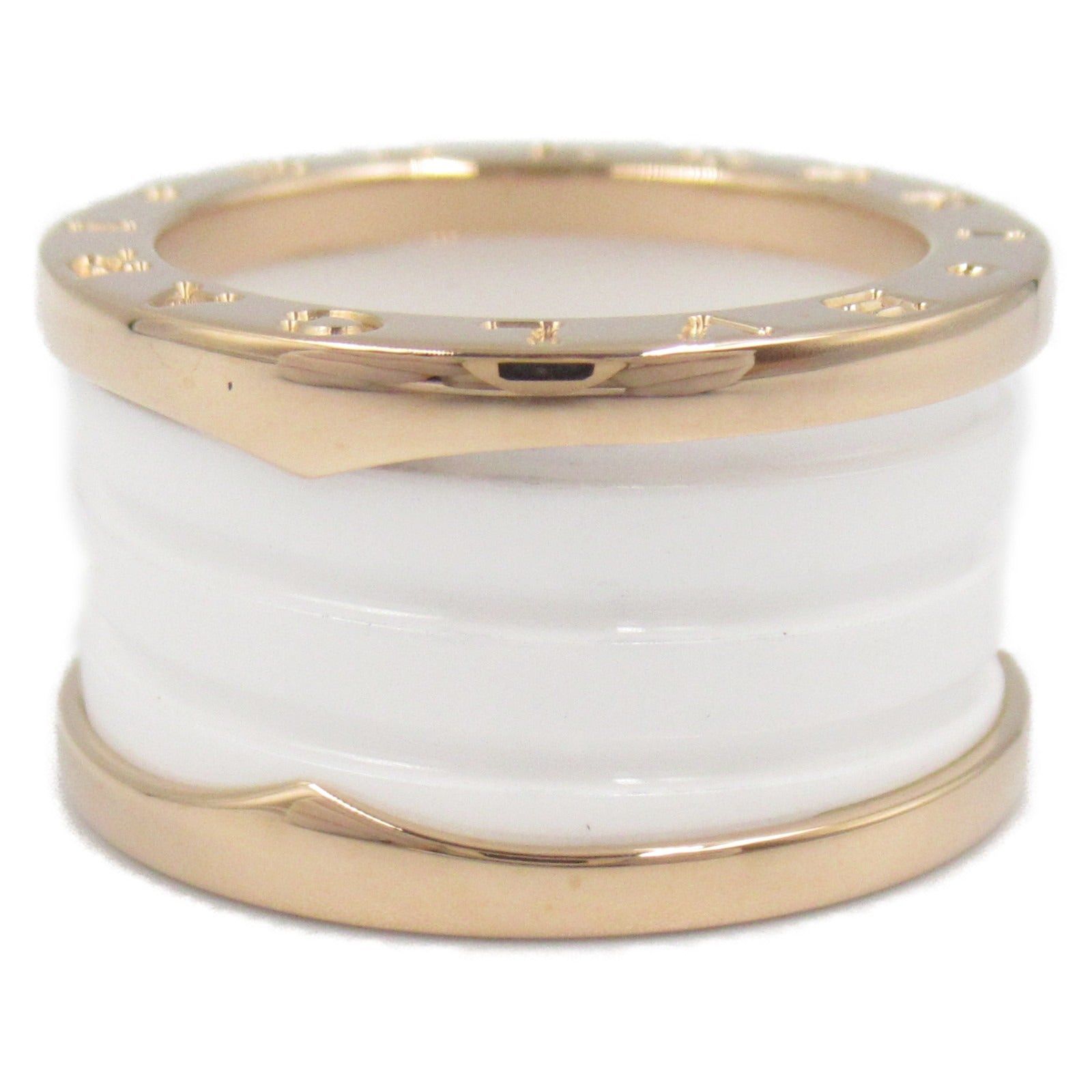 Bvlgari Bvlgari B Zero One Ring Ceramic K18Pg (Pink Gold) Gold White Size ONE SIZE - 2 Thumbnail