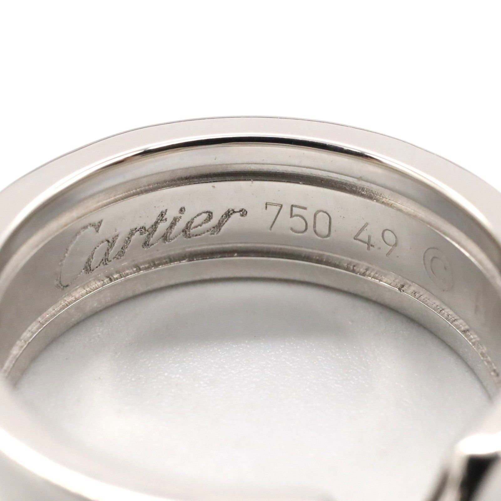 Cartier Cartier C2 Ring K18Wg (White Gold) Silver Size ONE SIZE - 4 Thumbnail