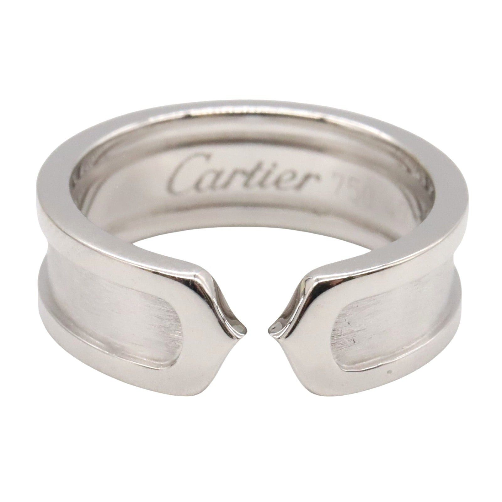Cartier Cartier C2 Ring K18Wg (White Gold) Silver Size ONE SIZE - 2 Thumbnail