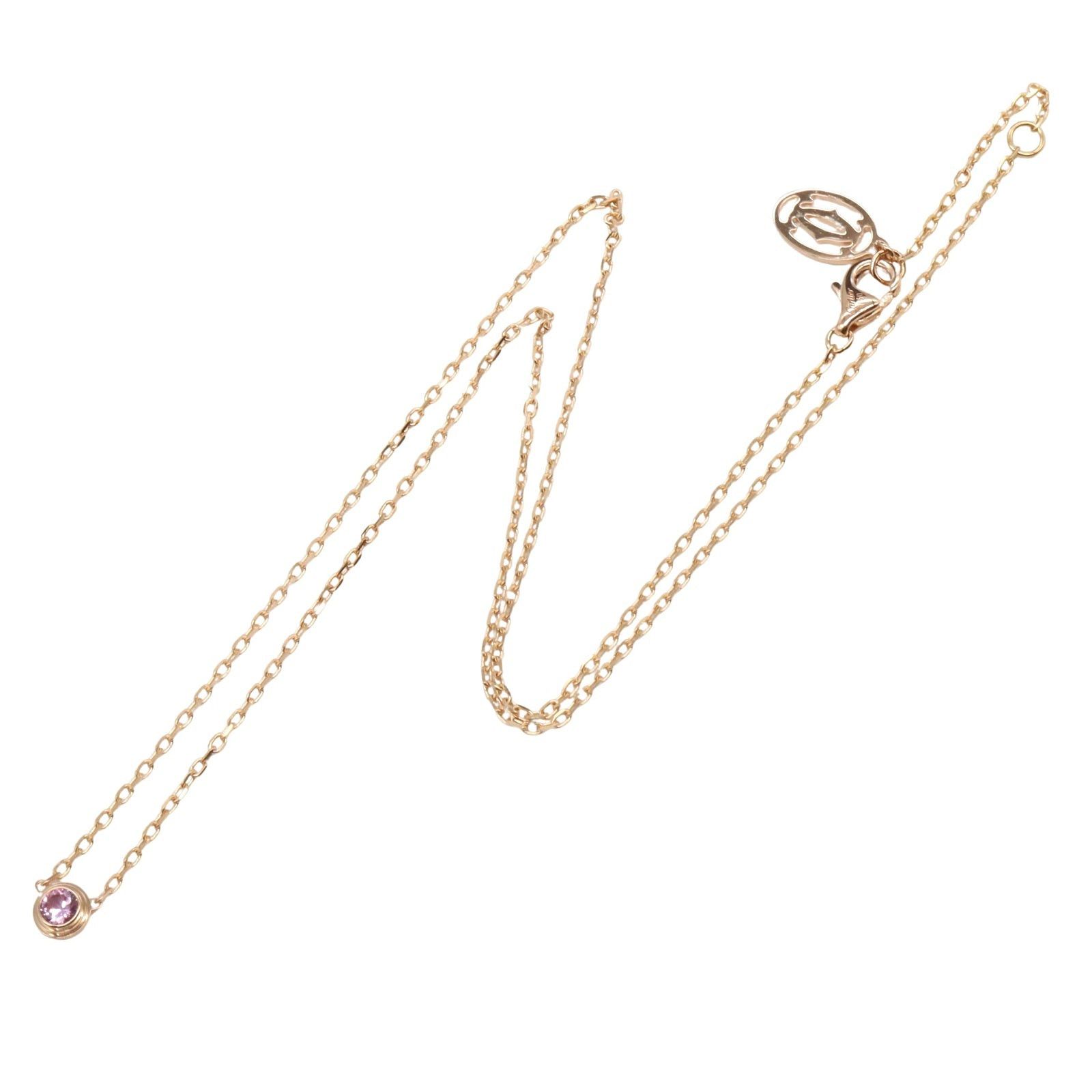 Cartier Cartier By The Yard Necklace Pink Sapphire K18Pg (Pink Gold) Size ONE SIZE - 3 Thumbnail