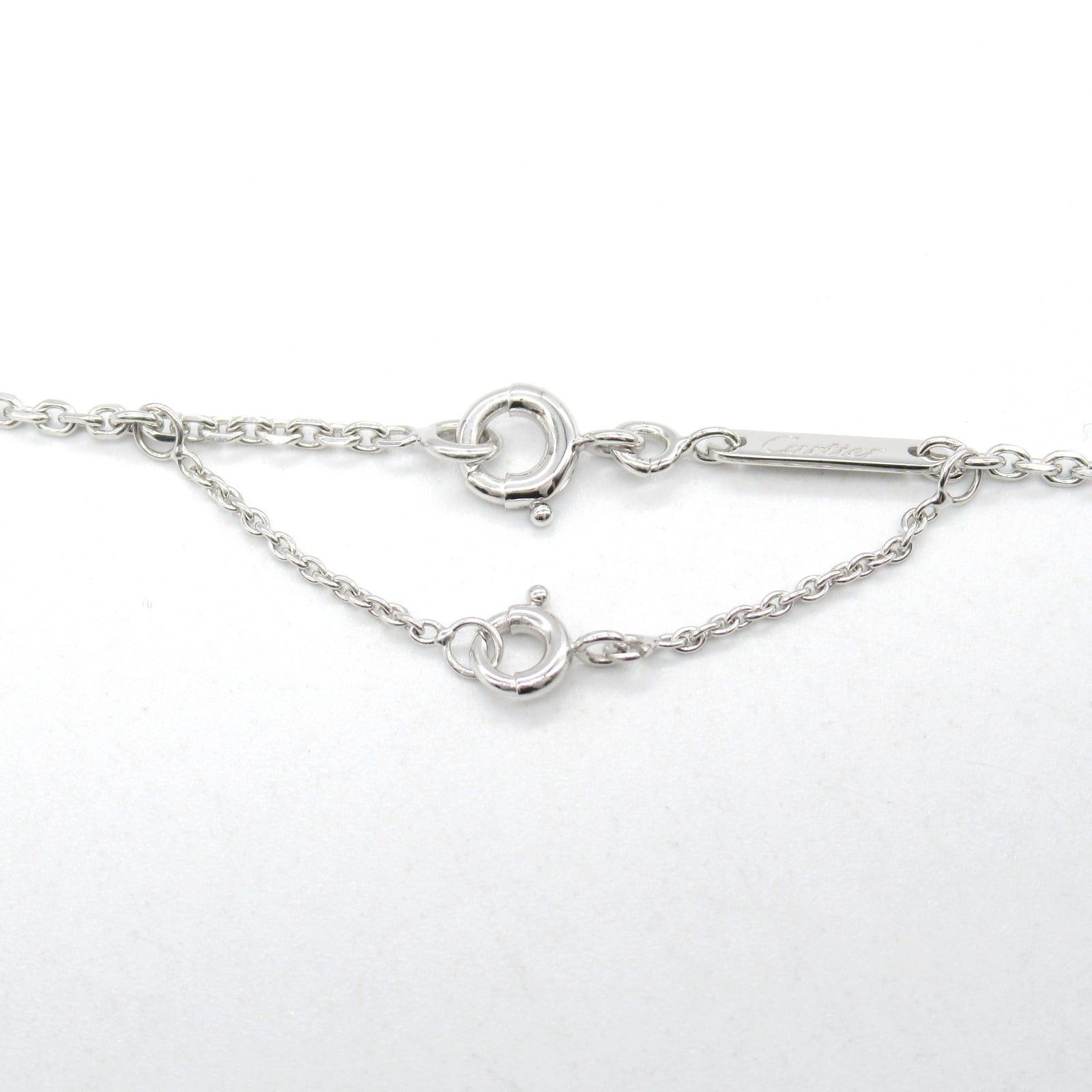 Cartier Cartier C Heart Necklace K18Wg (White Gold) Silver Size ONE SIZE - 4 Thumbnail