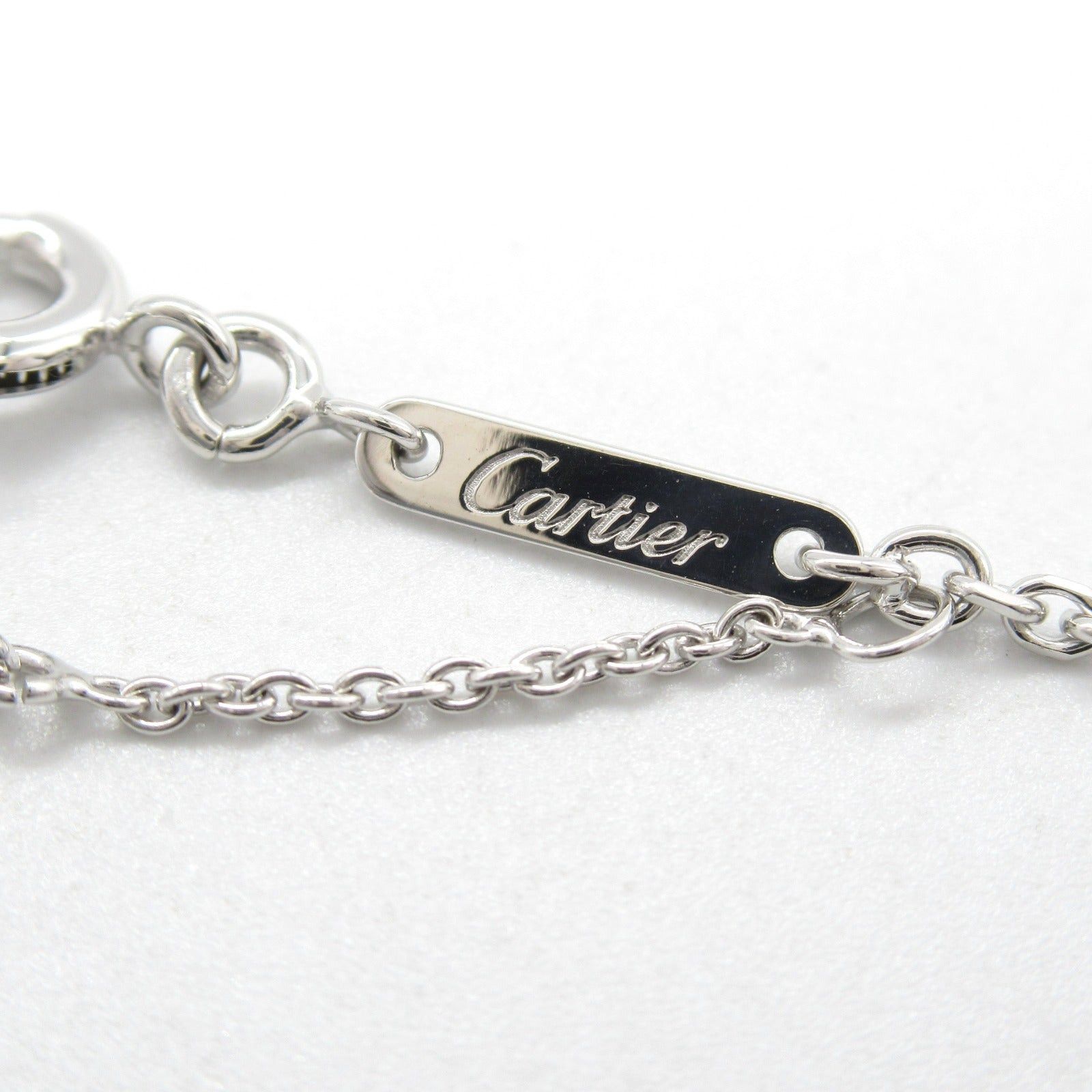 Cartier Cartier C Heart Necklace K18Wg (White Gold) Silver Size ONE SIZE - 5 Thumbnail