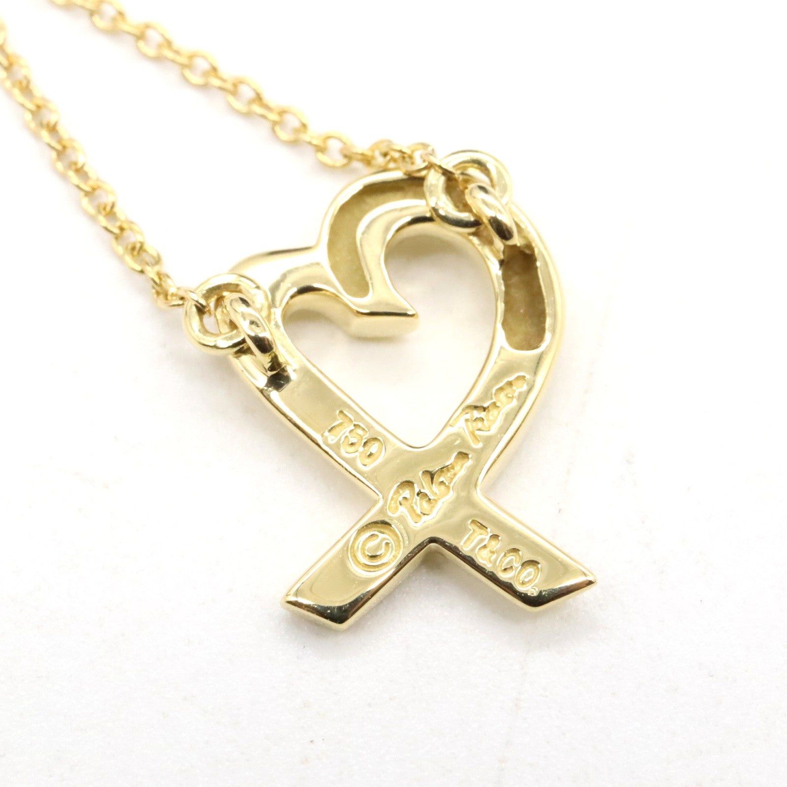 Tiffany & Co. Tiffany Co Loving Heart Necklace K18 (Yellow Gold) Gold Size ONE SIZE - 5 Thumbnail