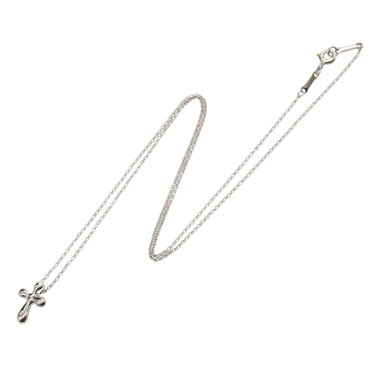 Tiffany & Co. Tiffany Co Cloth Necklace Pt950 Platinum Silver Size ONE SIZE - 3 Thumbnail