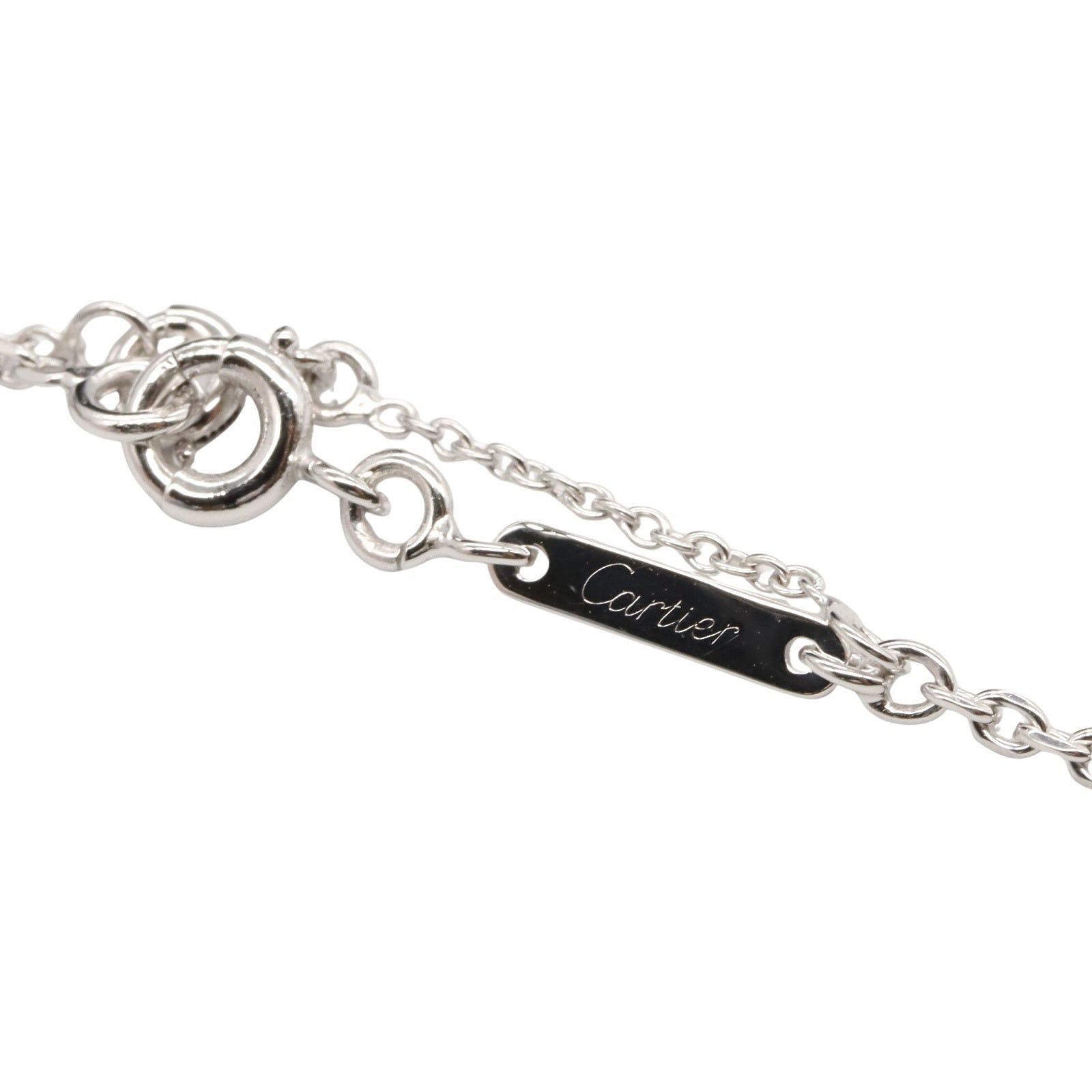 Cartier Cartier C Heart Necklace K18Wg (White Gold) Silver Size ONE SIZE - 5 Thumbnail