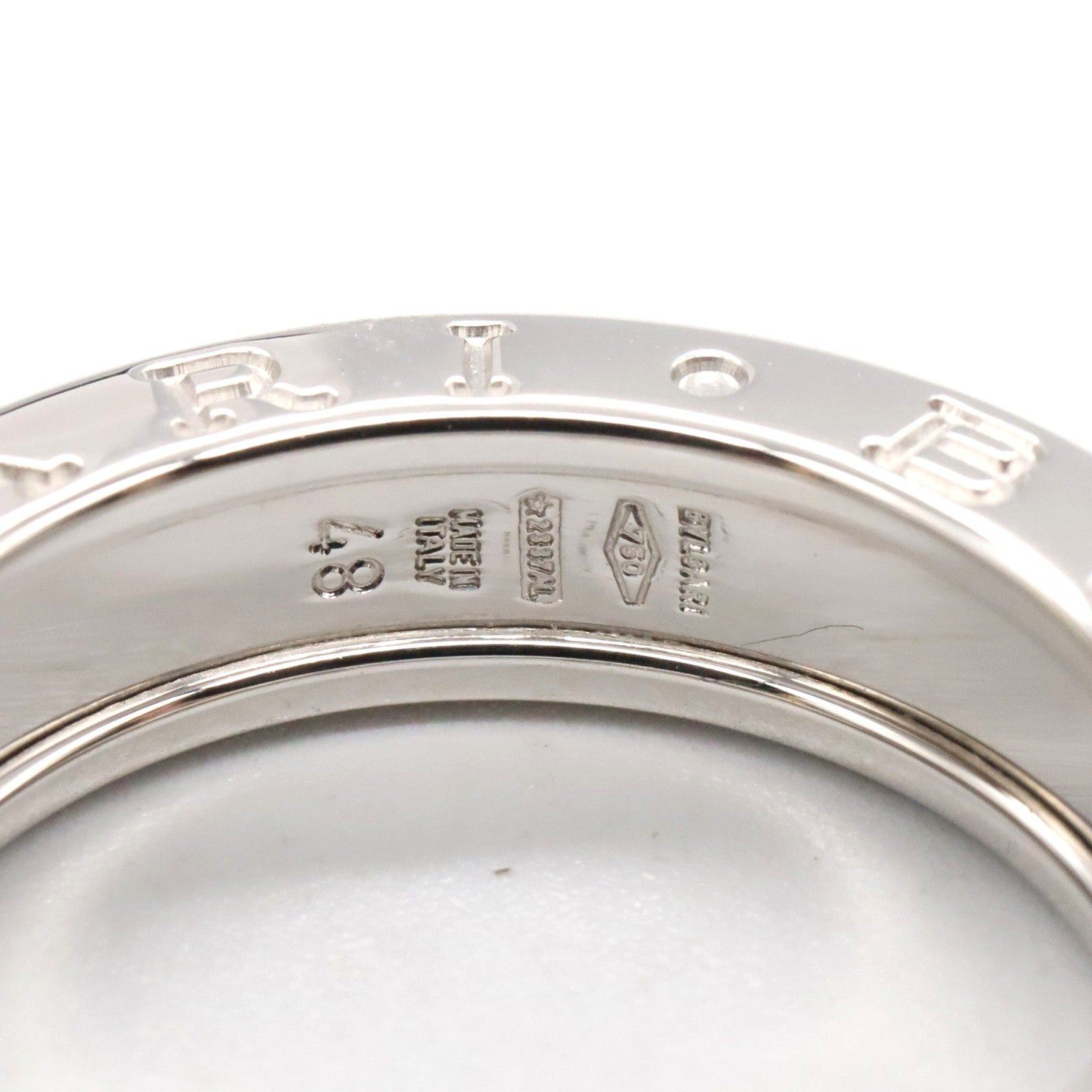 Bvlgari Bvlgari B Zero One Ring 1Belt K18Wg (White Gold) Silver Size ONE SIZE - 5 Thumbnail
