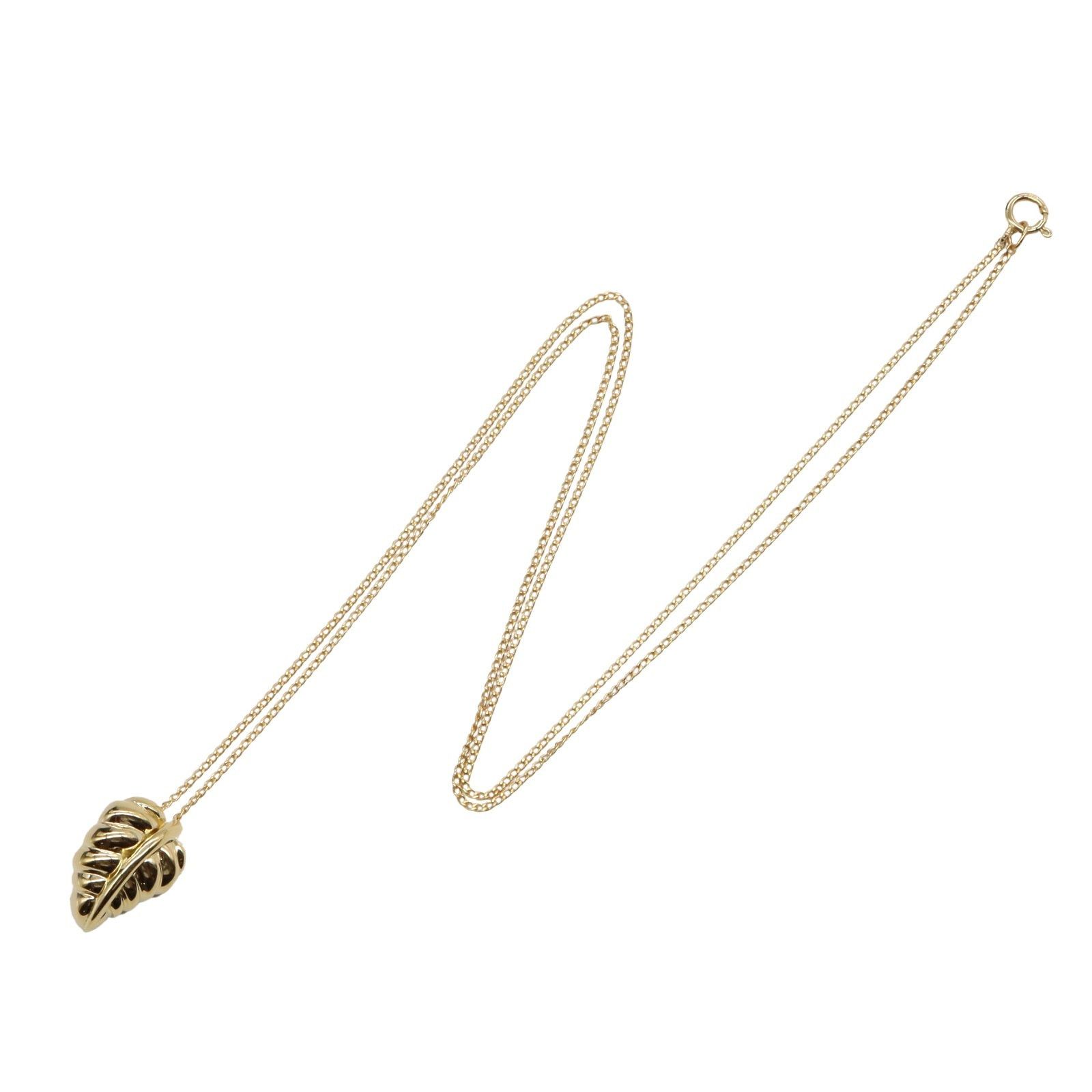 Tiffany & Co. Tiffany Co Leaf Necklace K18 (Yellow Gold) Gold Size ONE SIZE - 3 Thumbnail