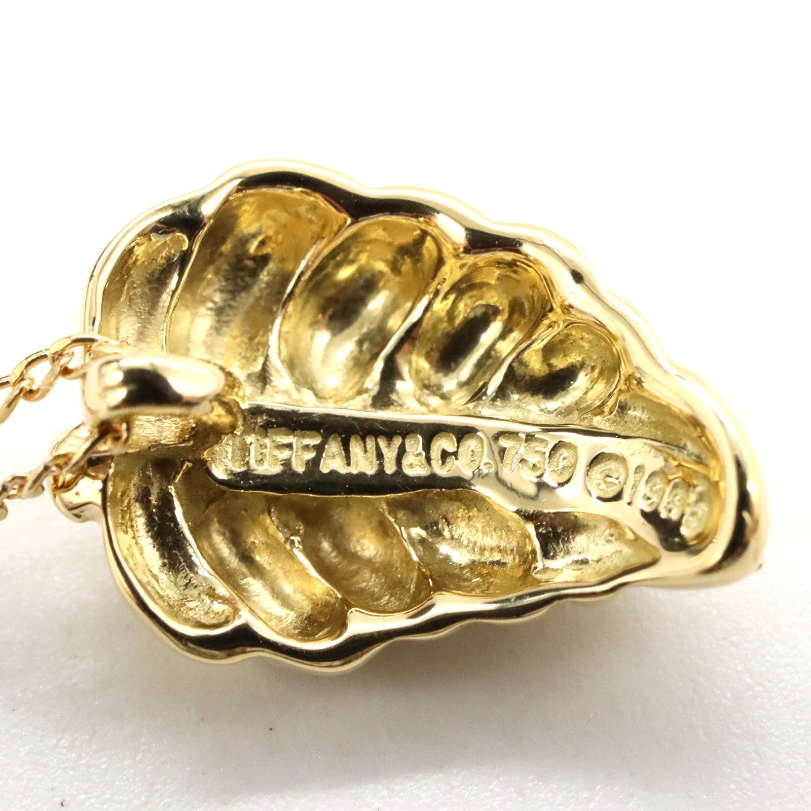 Tiffany & Co. Tiffany Co Leaf Necklace K18 (Yellow Gold) Gold Size ONE SIZE - 4 Thumbnail