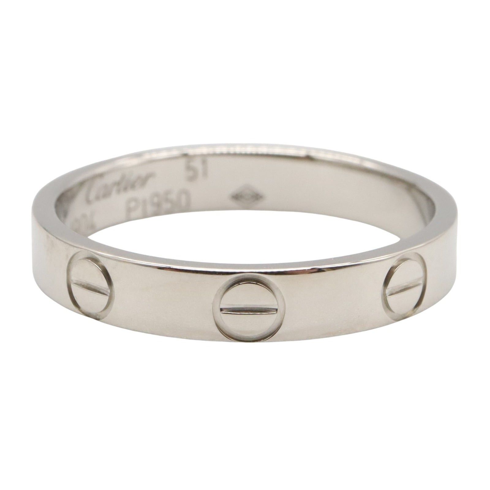 Cartier Cartier Mini Love Ring Pt950 Platinum Silver Size ONE SIZE - 2 Thumbnail