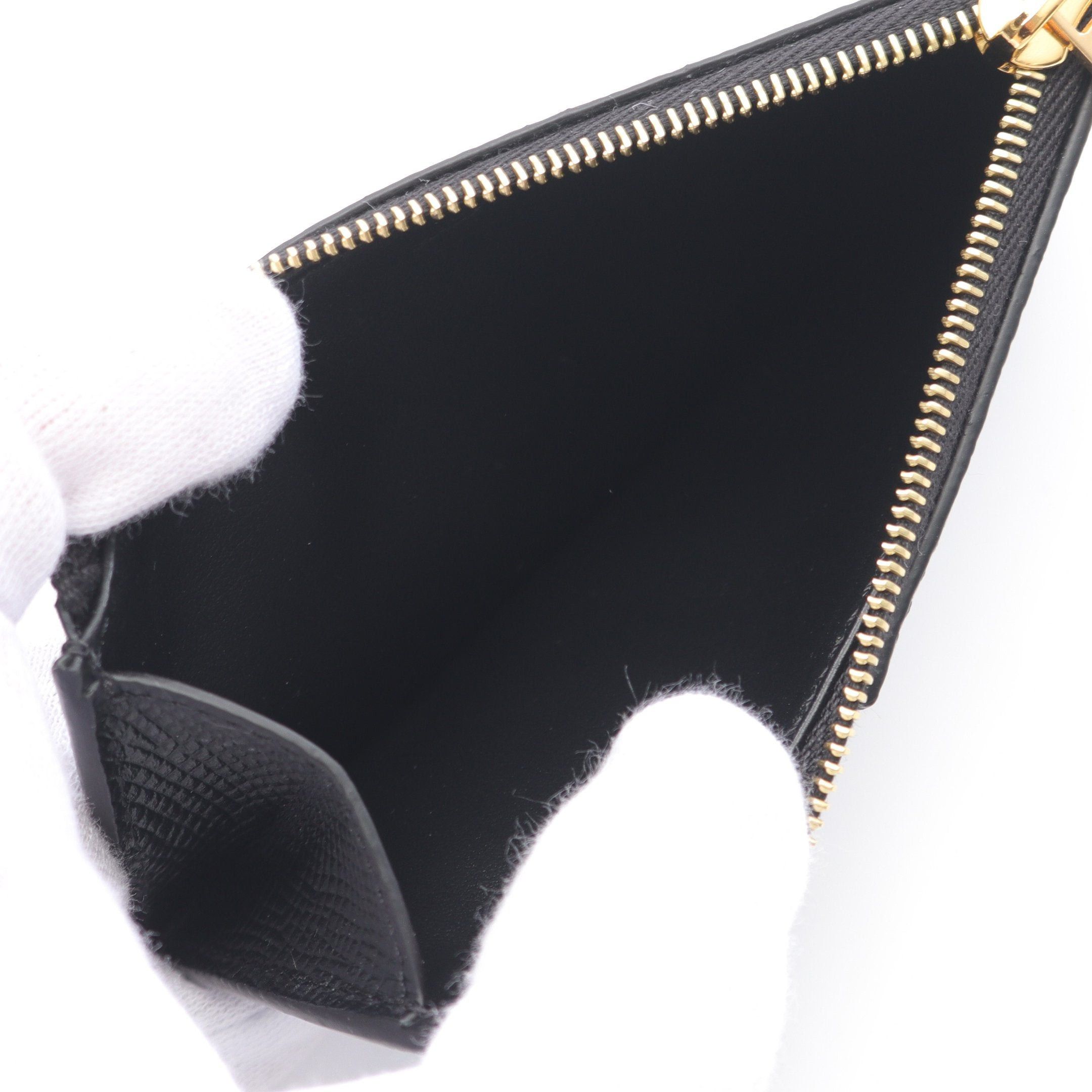 Celine Celine Compact Zipped Card Holder Case Leather Black Size ONE SIZE - 3 Thumbnail