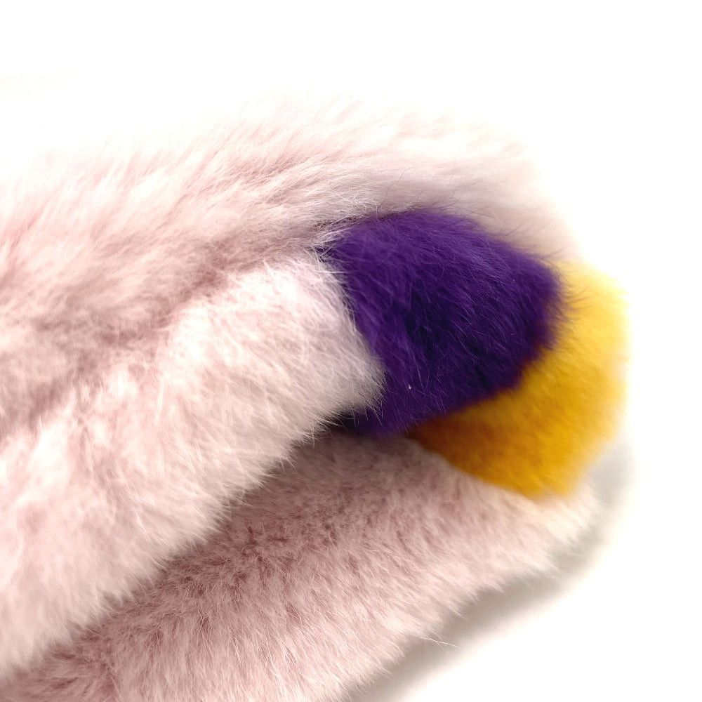 Louis Vuitton Louis Vuitton M70272 Lv Logo Shallp Tippet Fur Scarf Silk Women Pink Size ONE SIZE - 11 Thumbnail