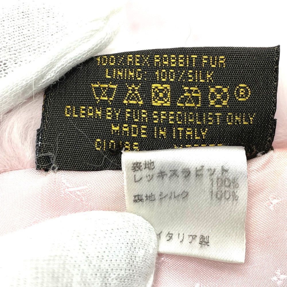Louis Vuitton Louis Vuitton M70272 Lv Logo Shallp Tippet Fur Scarf Silk Women Pink Size ONE SIZE - 7 Thumbnail