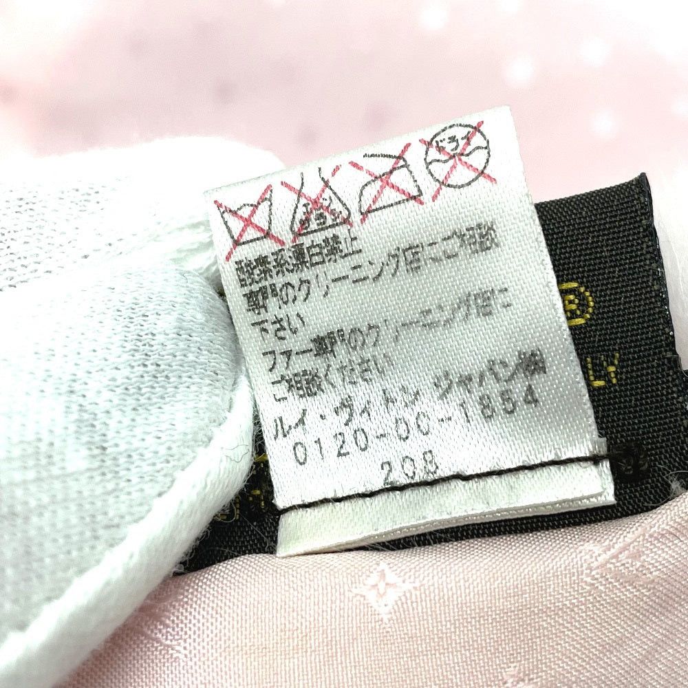 Louis Vuitton Louis Vuitton M70272 Lv Logo Shallp Tippet Fur Scarf Silk Women Pink Size ONE SIZE - 8 Thumbnail
